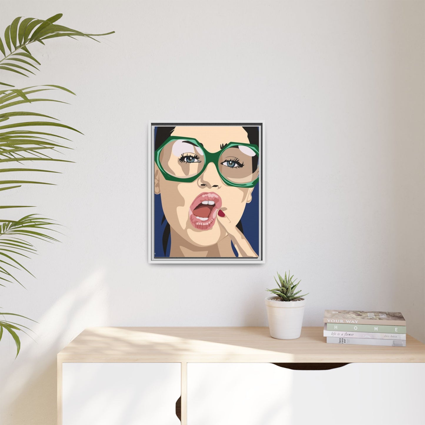 Vivid 2 by Orit Fuchs Matte Canvas Framed Wall Art