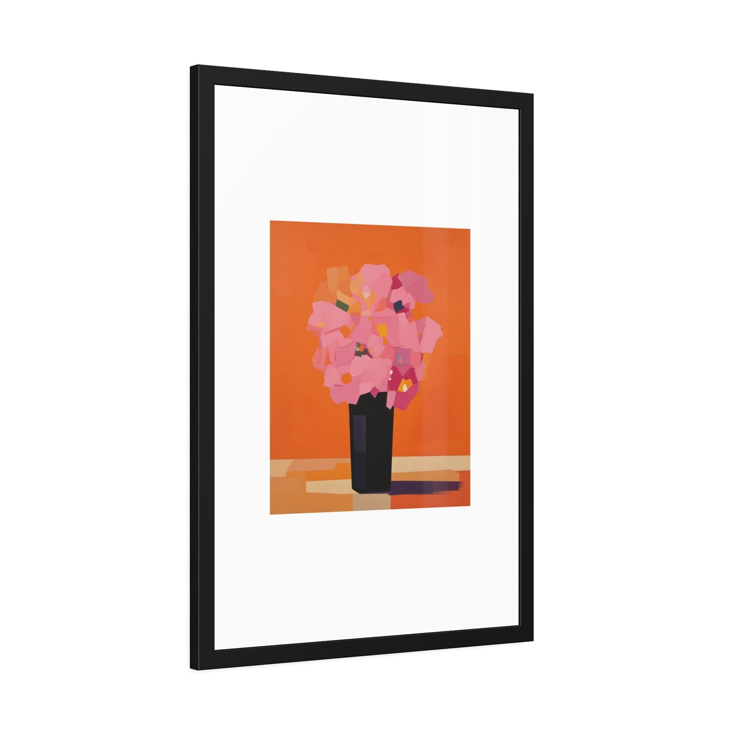 Floral Still Life Framed Poster — Pink Bouquet Art Print