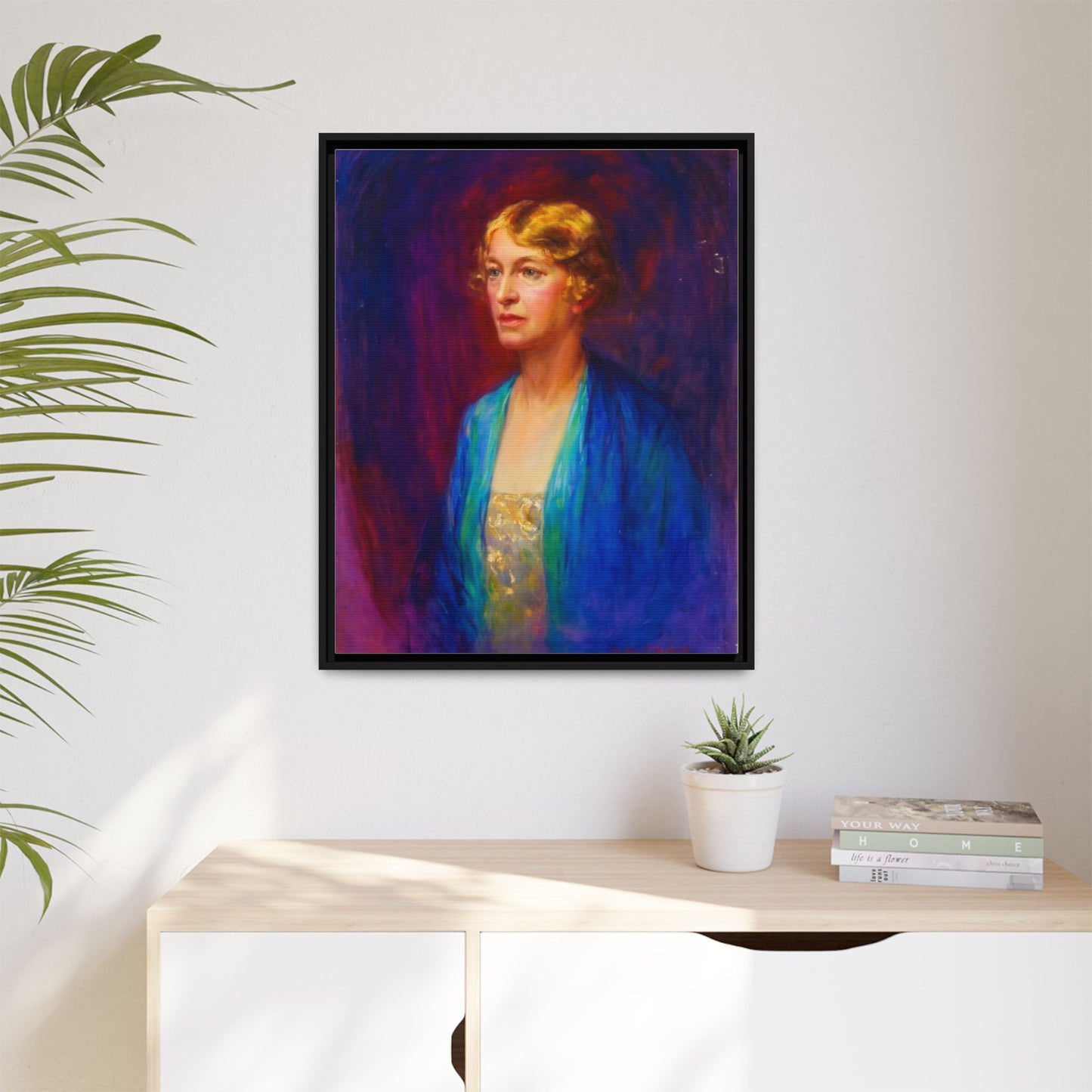 Matte Canvas Portrait , Framed (Multi-color)