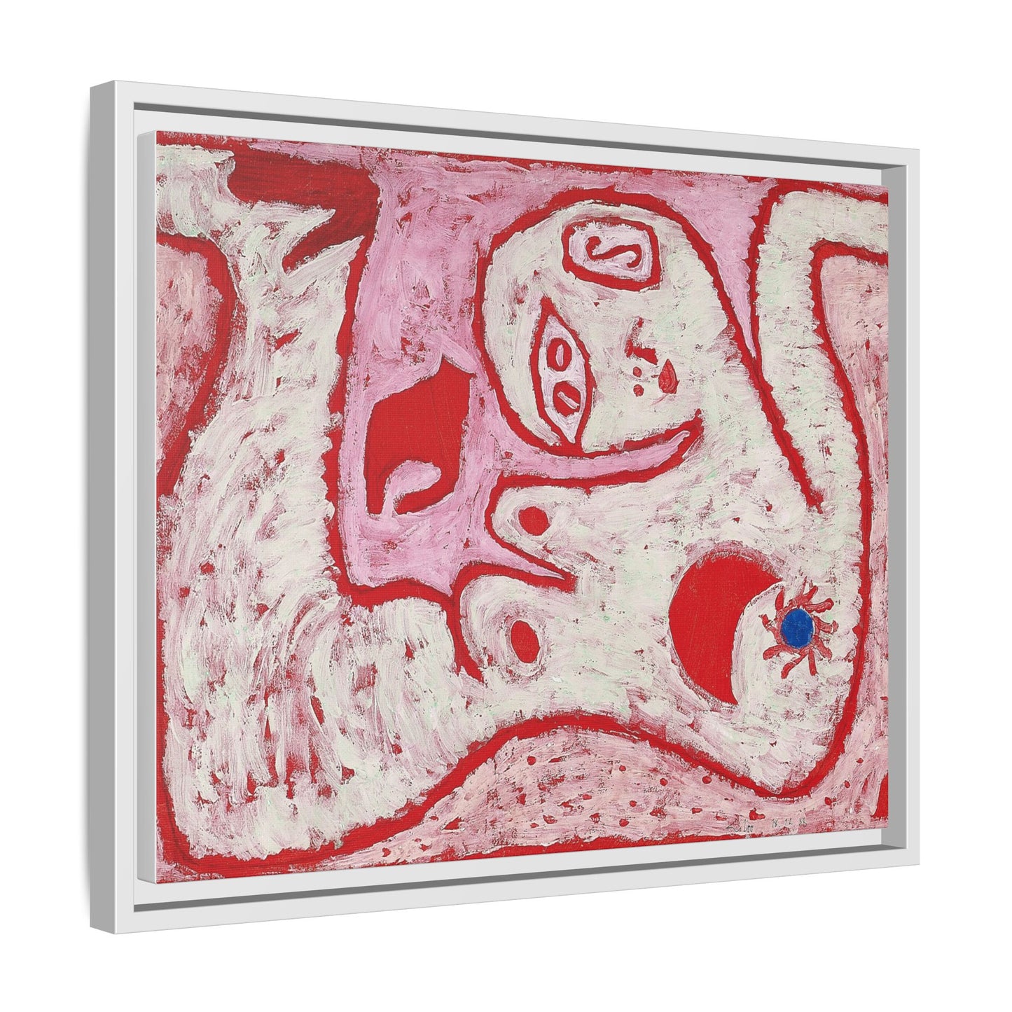 A Woman For Gods by Paul Klee Matte Canvas Framed Wall Art Decor