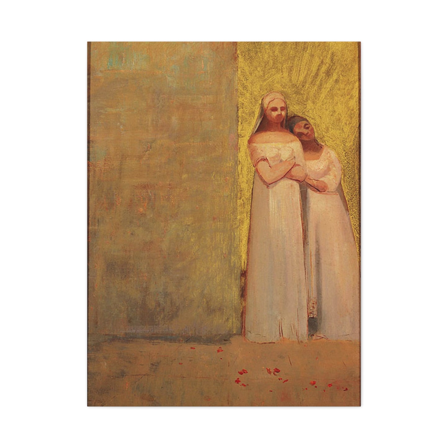 The Two Graces by Odilon Redon Matte Canvas Wall Art Print