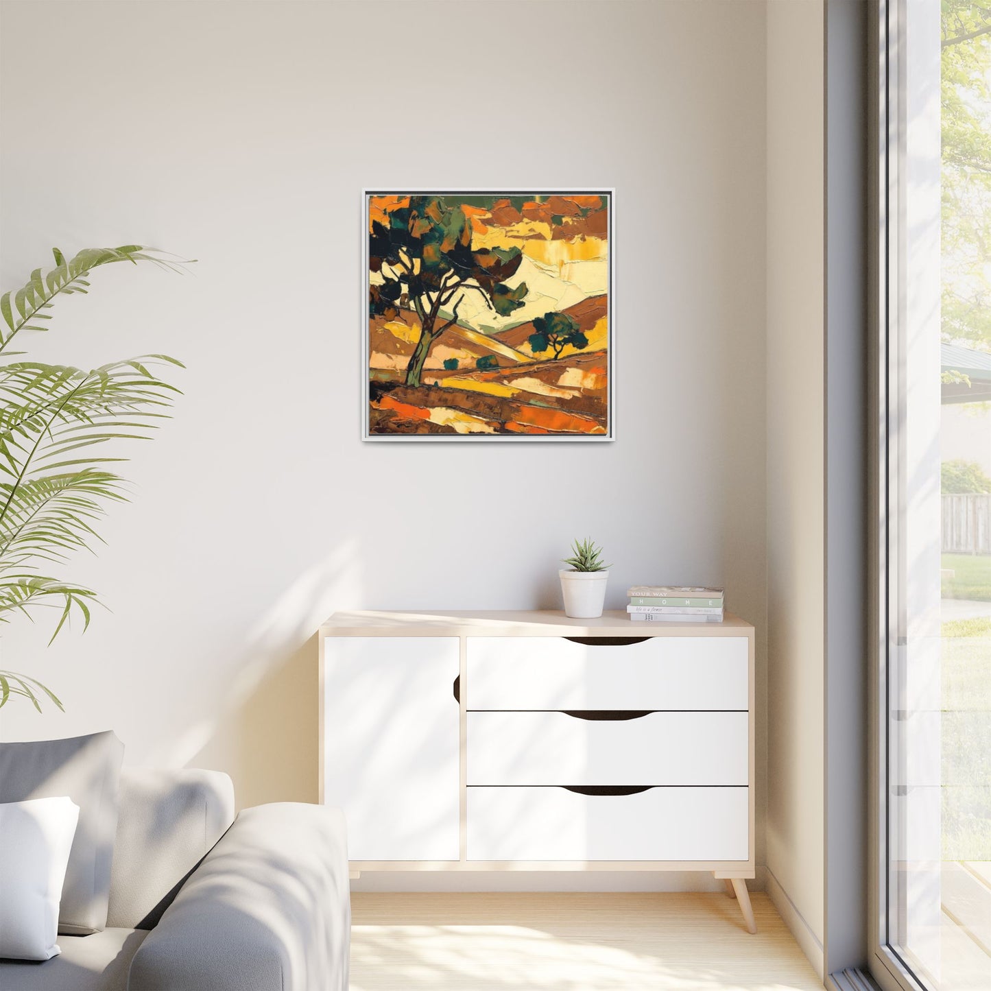 Framed Matte Canvas Landscape Art Print
