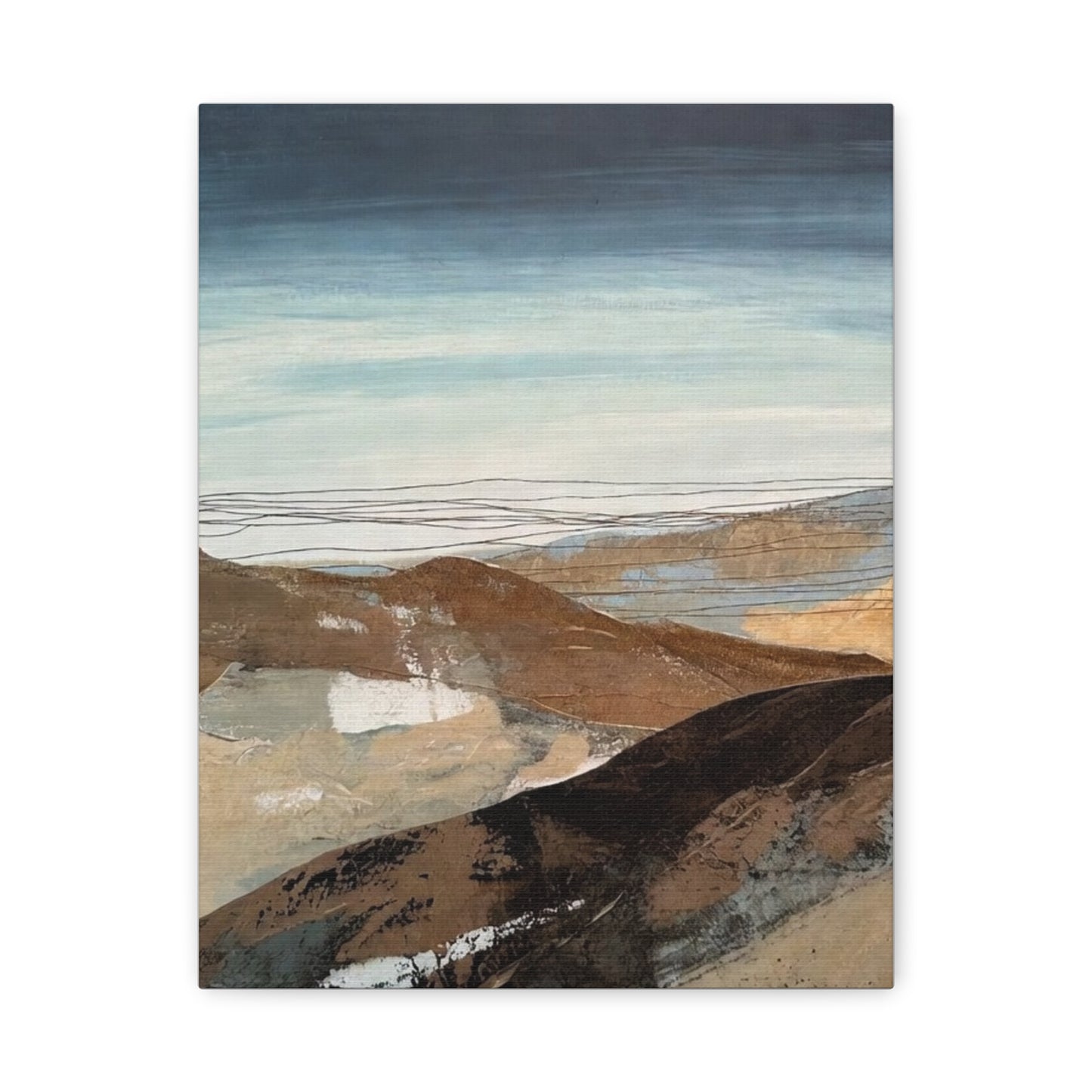 Abstract Landscape Matte Canvas Wall Art — Stretched 1.25"