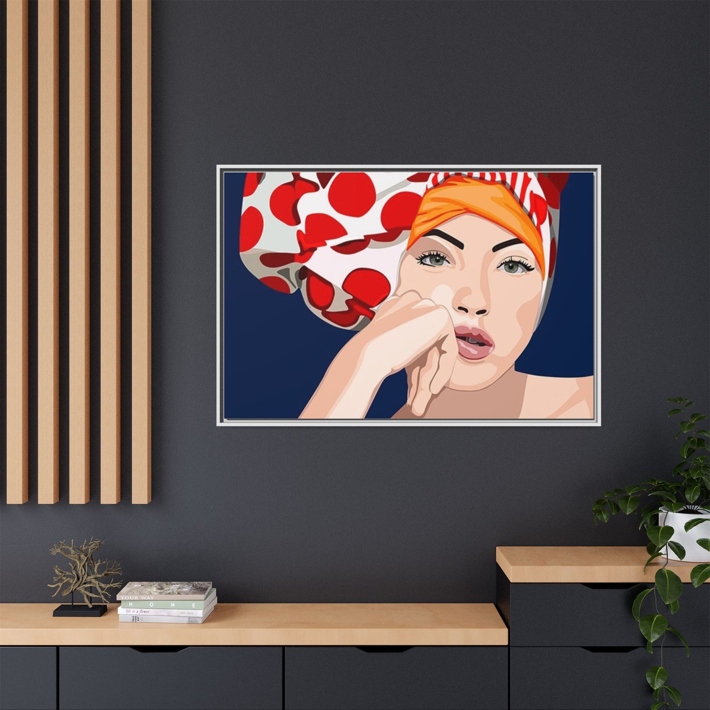 Vivid 20 by Orit Fuchs Pop Art Matte Canvas Framed Wall Art Print