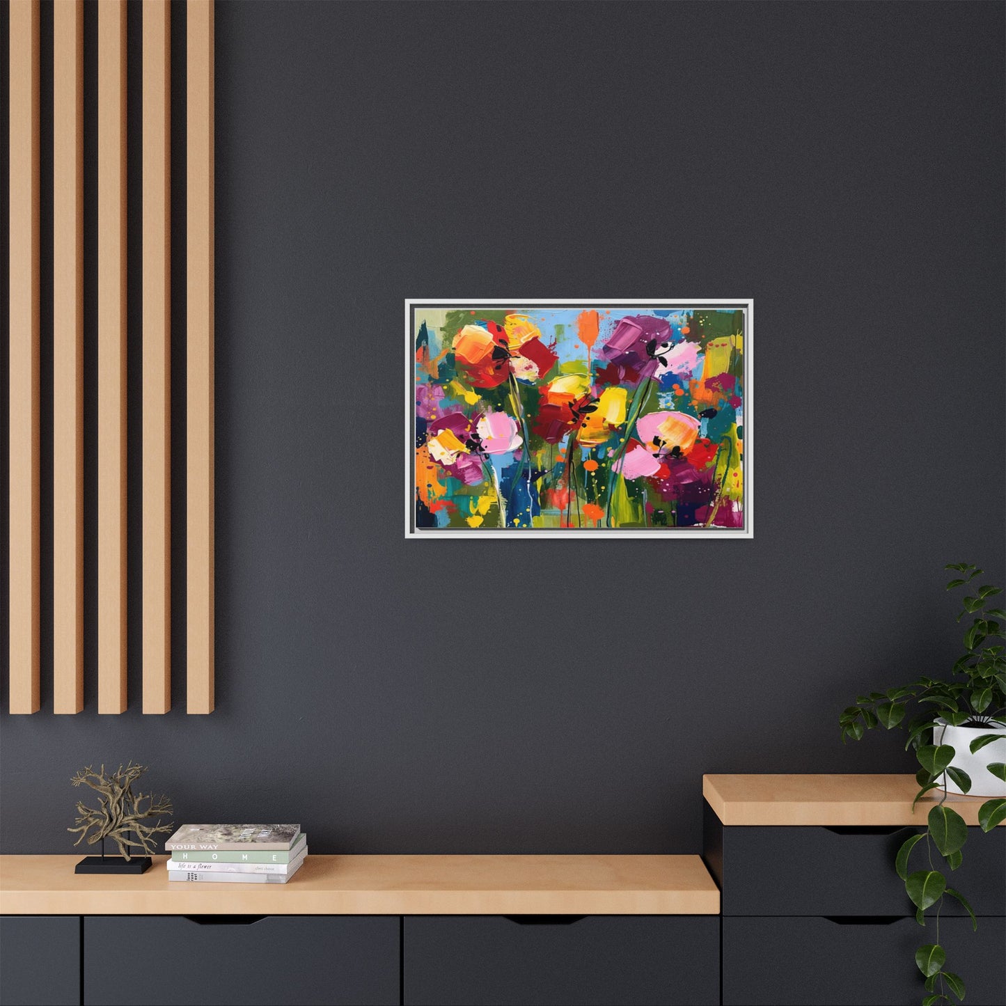 Matte Canvas, Framed (Multi-color)