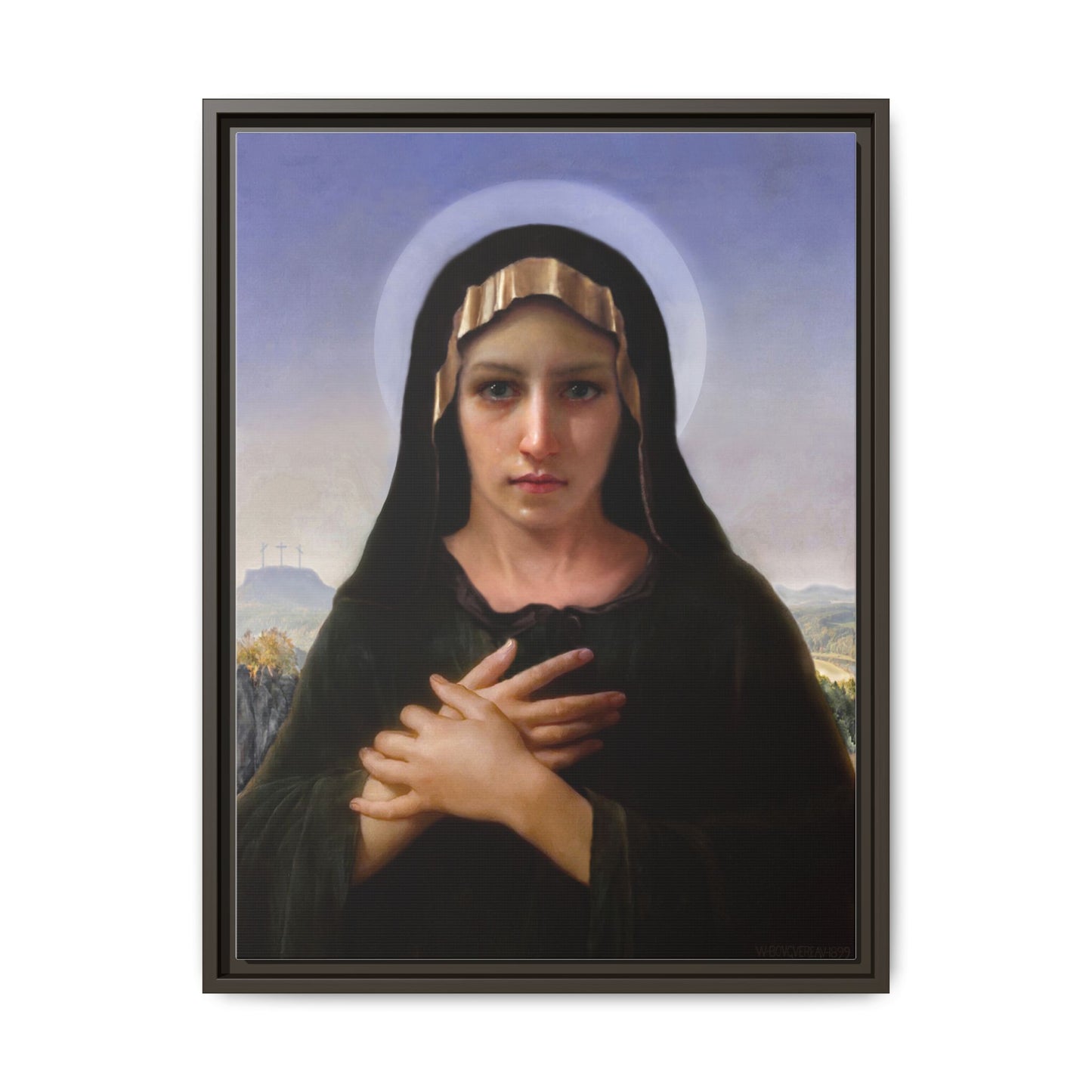 Virgo Solitudinis by William Adolphe Bouguereau Framed Matte Canvas Print
