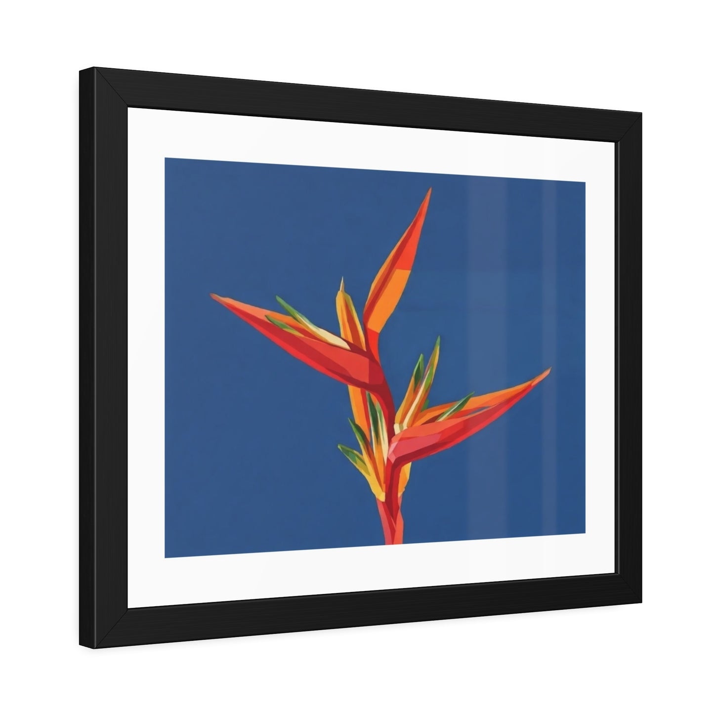 Bird of Paradise Framed Art Print — Tropical Flower Poster
