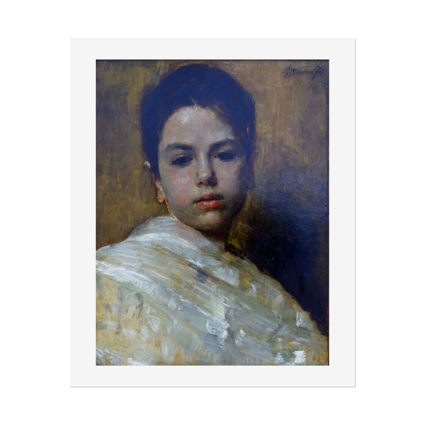 Carminella by Antonio Mancini Wall Art Print
