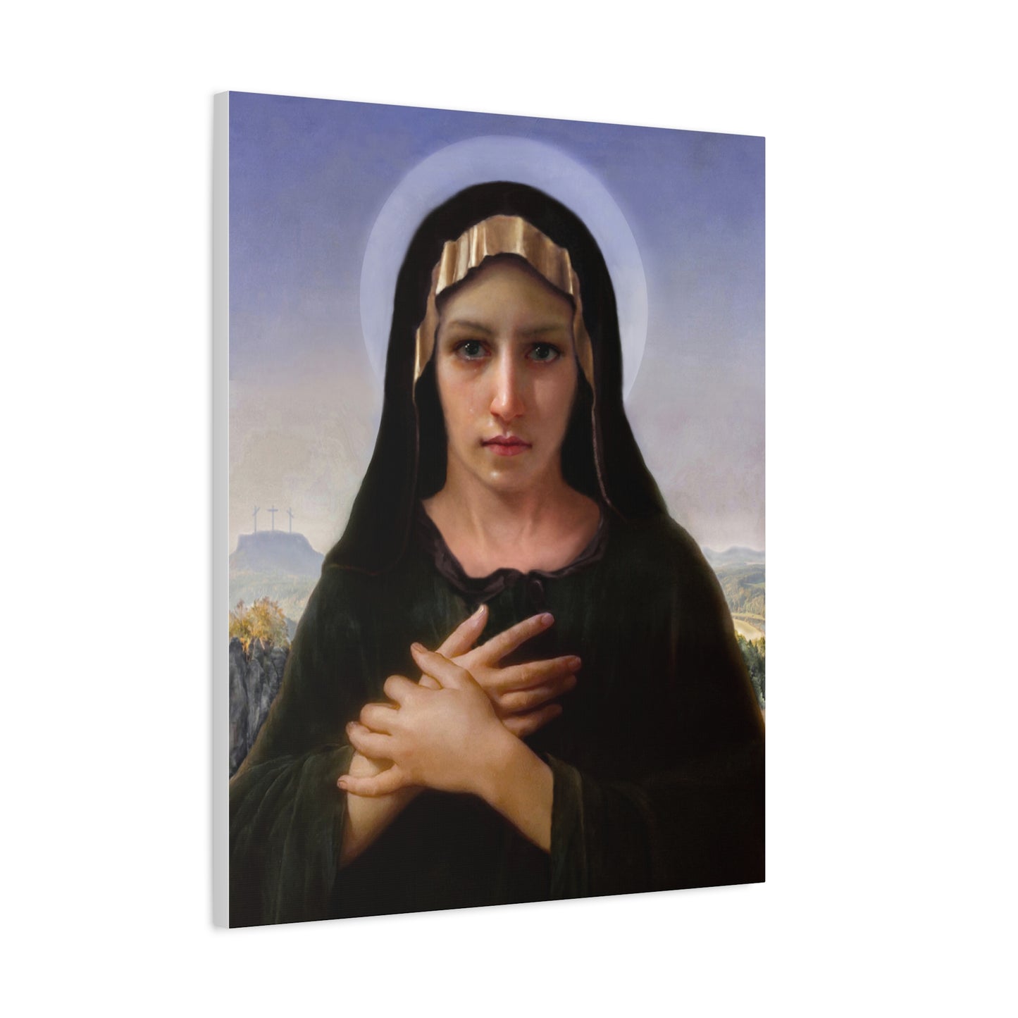 Virgo Solitudinis by William Adolphe Bouguereau Matte Canvas Print Wall Art