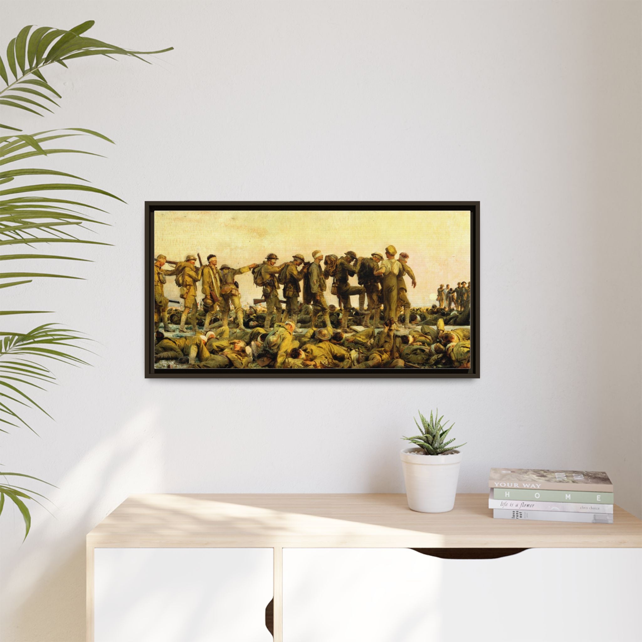 Gassed by John Singer Sargent (RA) Framed Matte Canvas Print