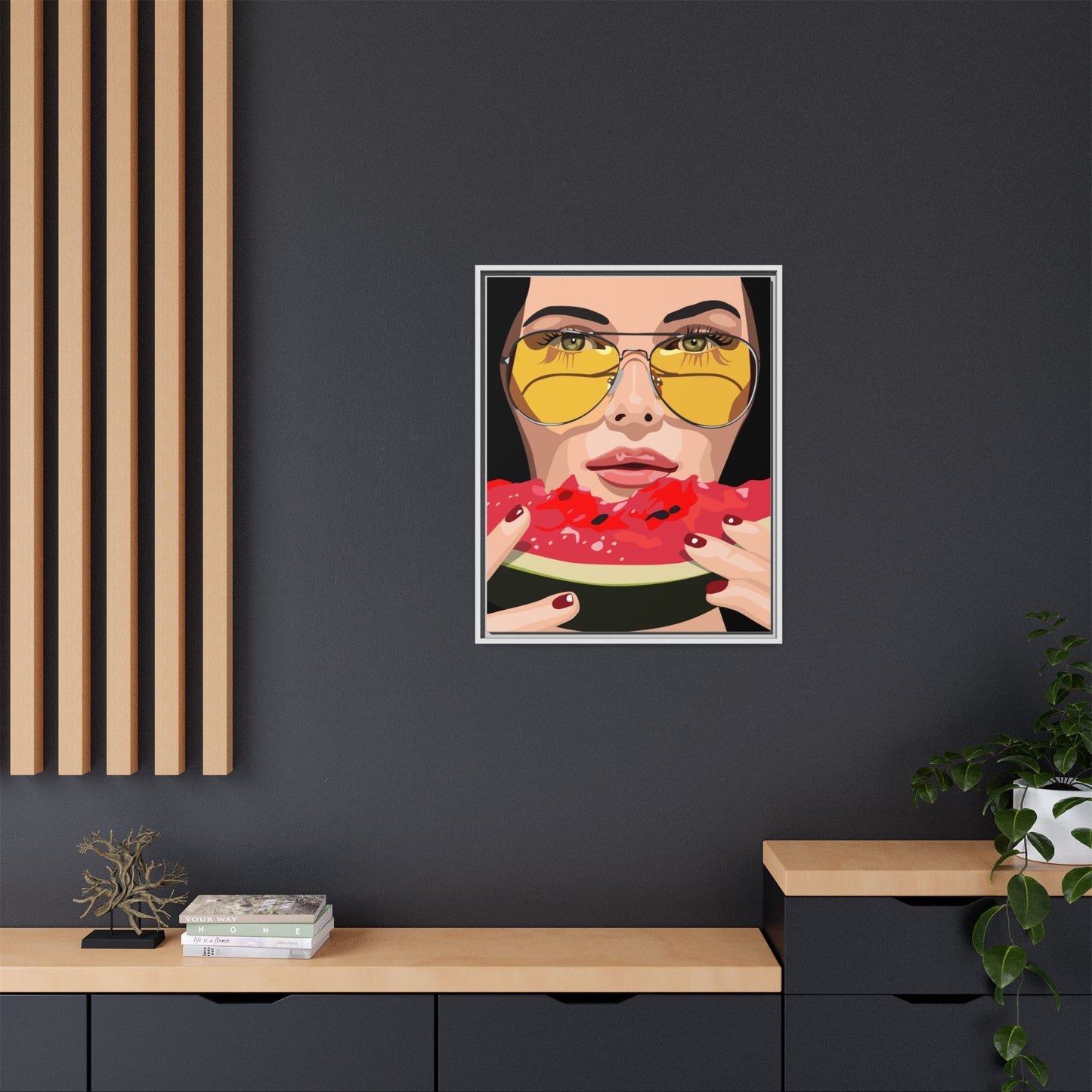 Vivid 81 by Orit Fuchs Framed Matte Canvas Wall Art