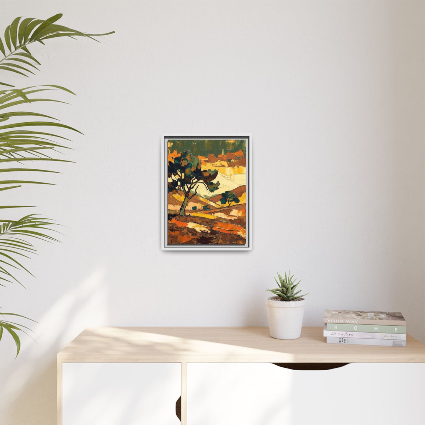 Framed Matte Canvas Landscape Art Print
