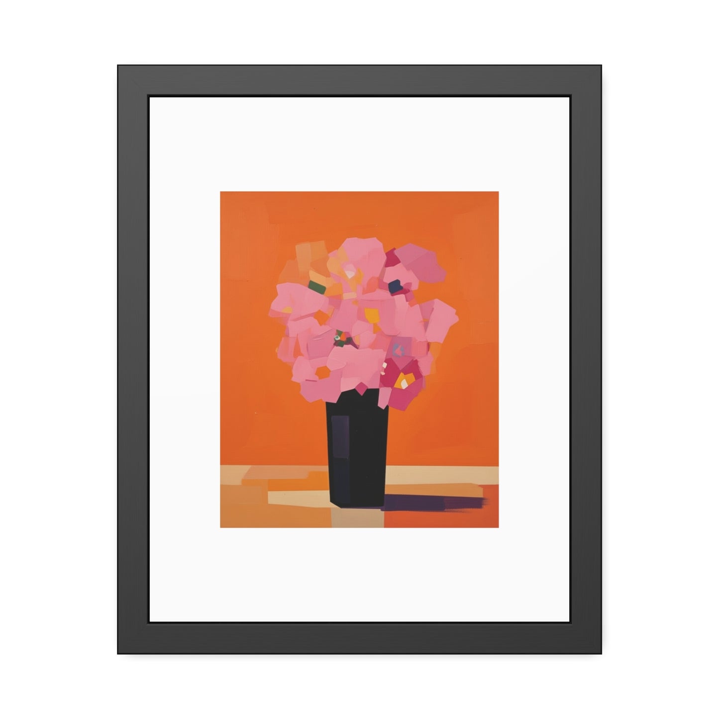 Floral Still Life Framed Poster — Pink Bouquet Art Print