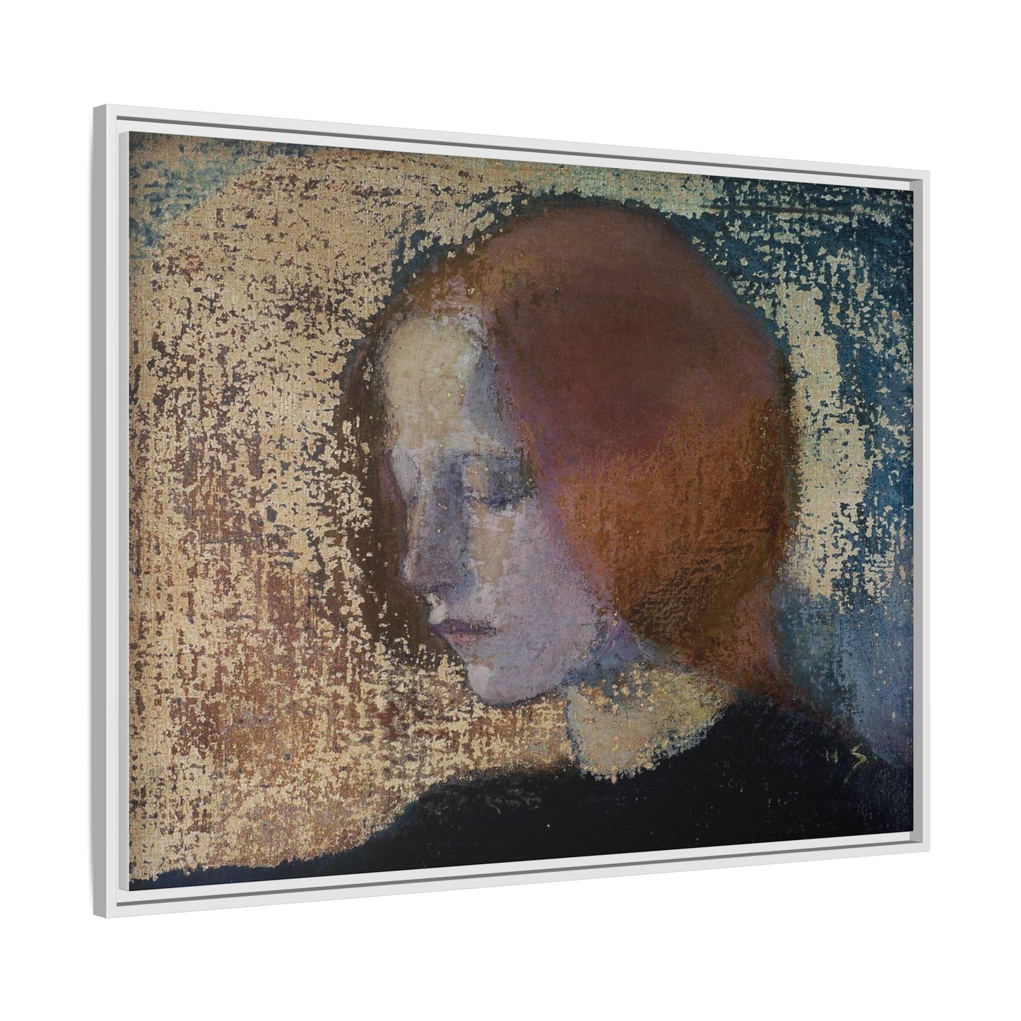 Fragment by Helena Schjerfbeck Framed Matte Canvas Art Print