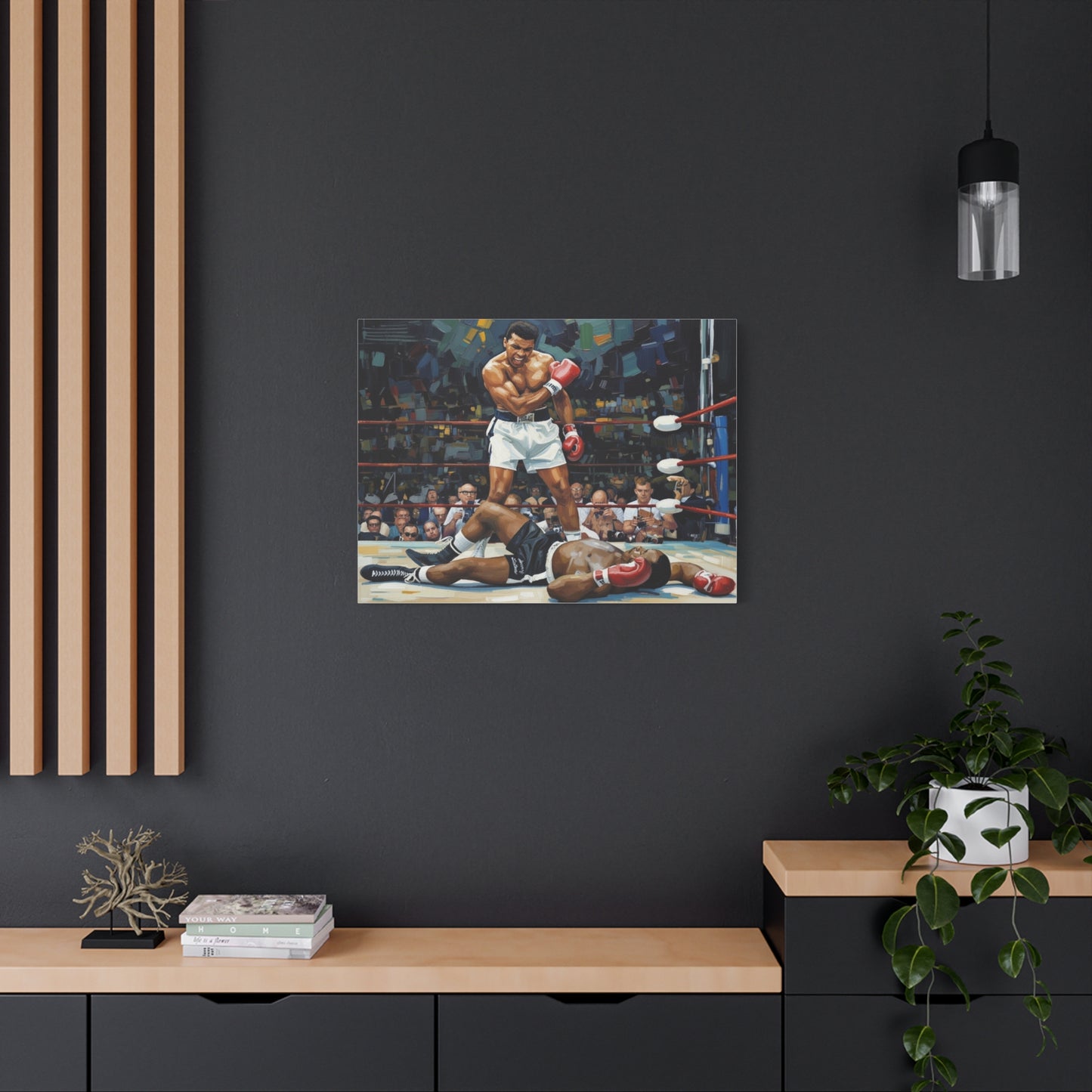 Muhammad Ali 'The Knockout' Matte Canvas Wall Art