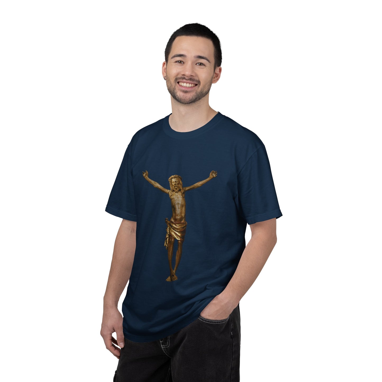 Unisex Christ on the cross Garment-Dyed T-shirt