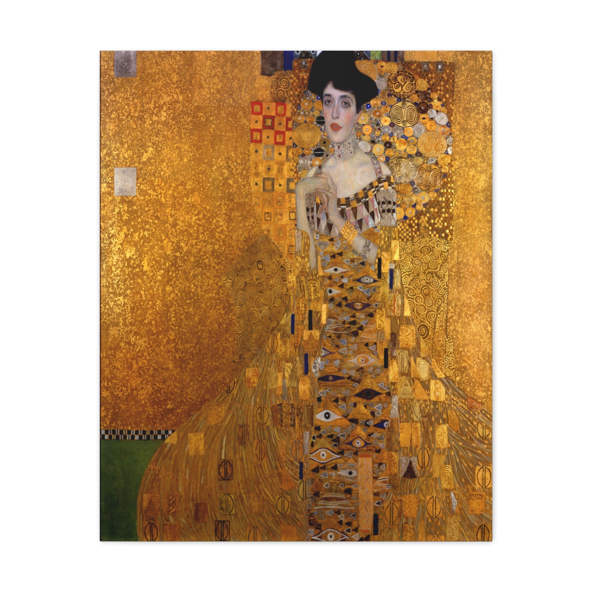Adele Bloch-Bauer by Gustav Klimt Matte Canvas Wall Art Print