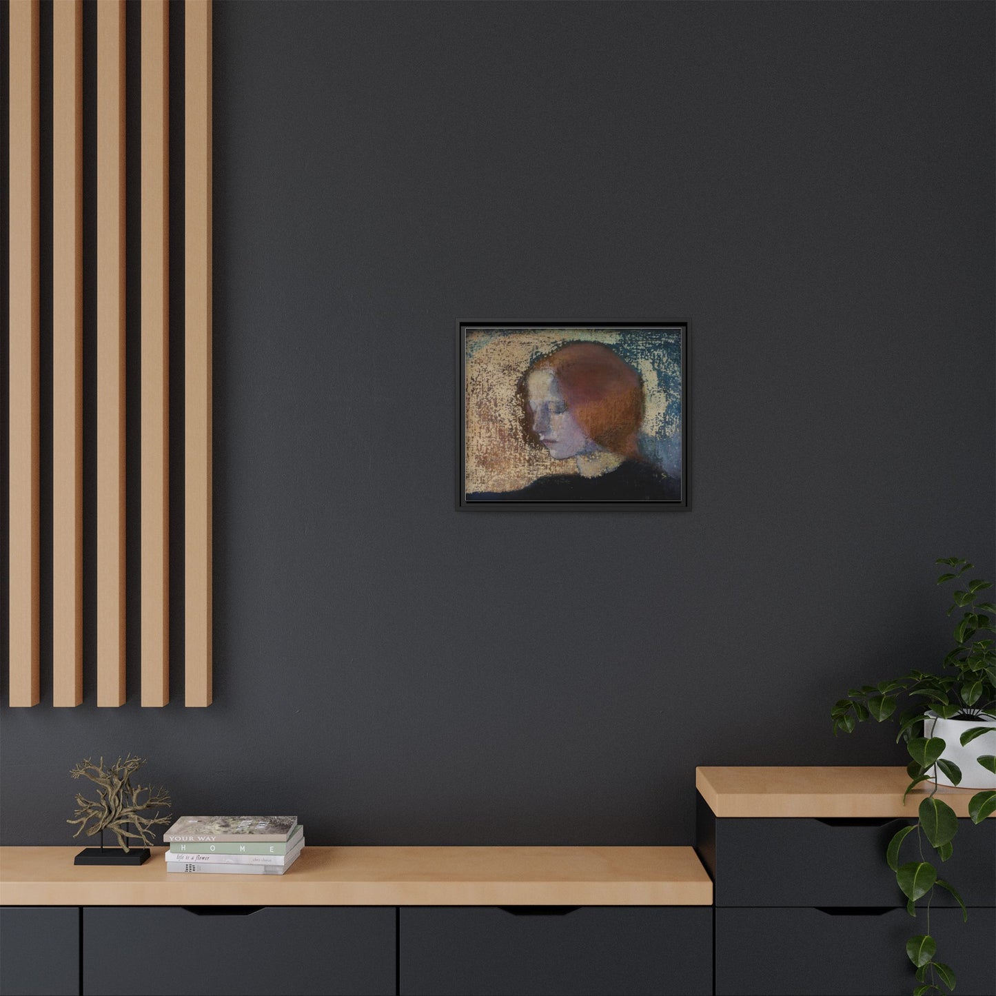 Fragment by Helena Schjerfbeck Framed Matte Canvas Art Print