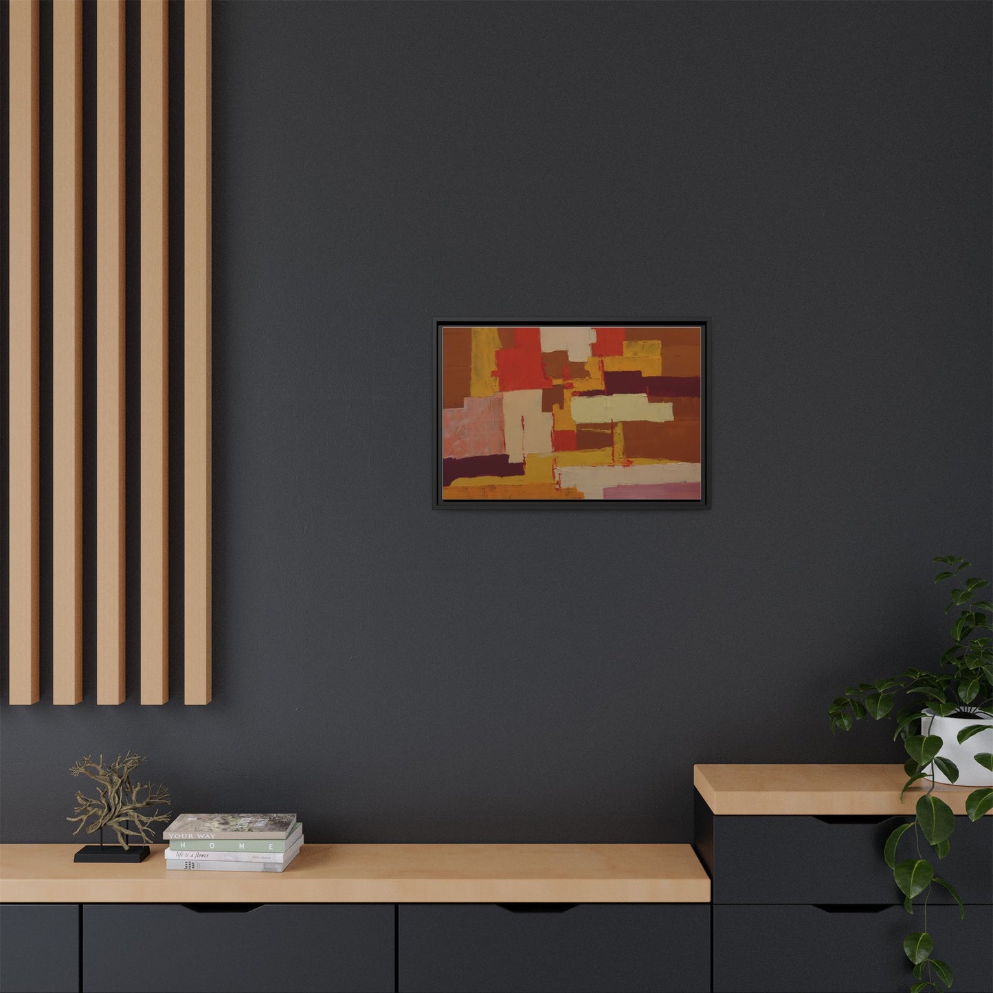 Tableau Confusion by Nicolae Calancea Framed Canvas Wall Art Print
