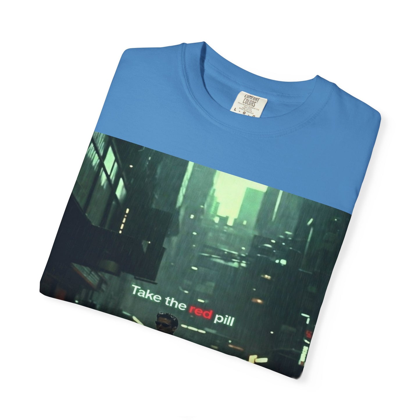 Take the Red Pill T-Shirt — Cyberpunk Noir Graphic Tee