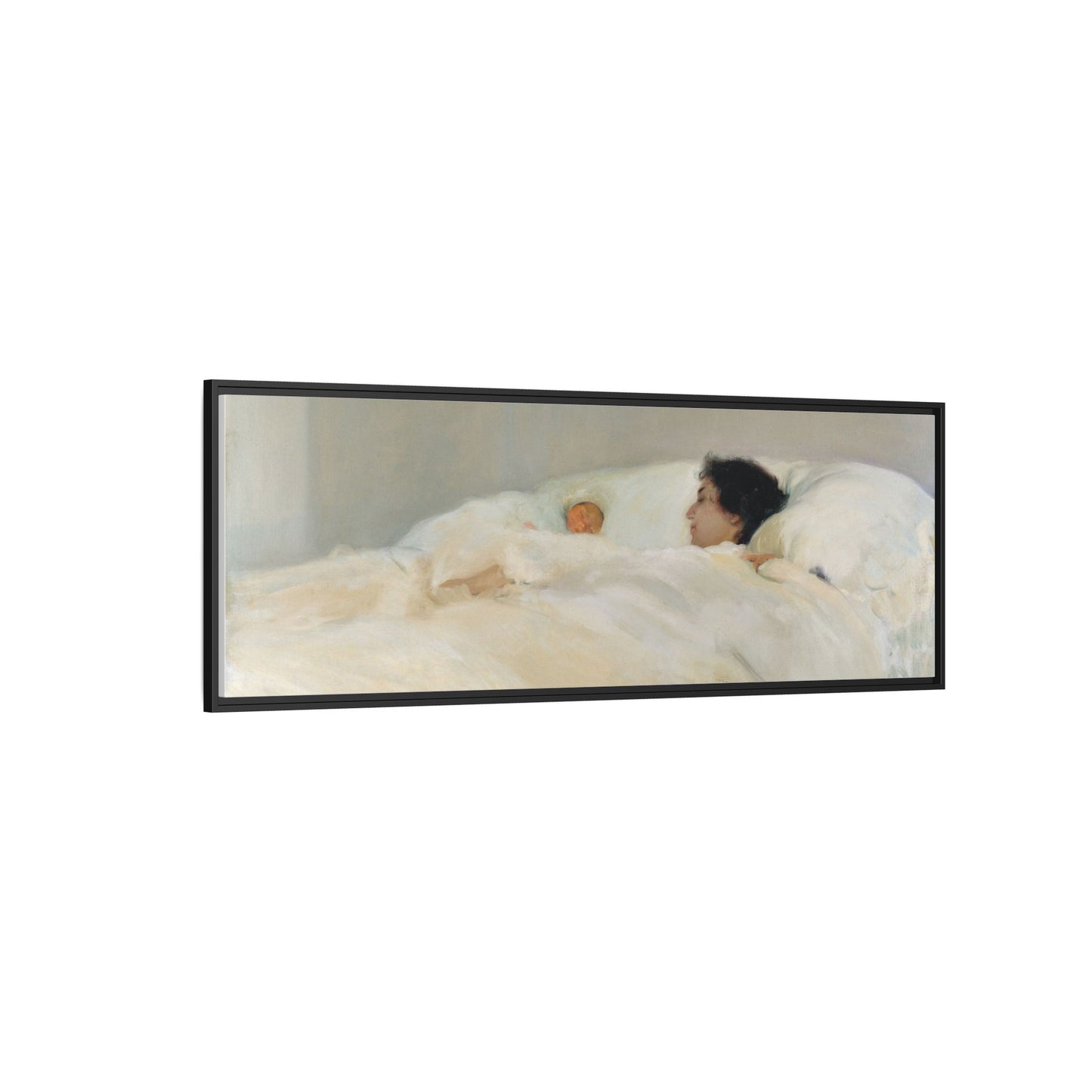 Mother by Joaquin Sorolla y Bastida Framed Matte Canvas Wall Art Print