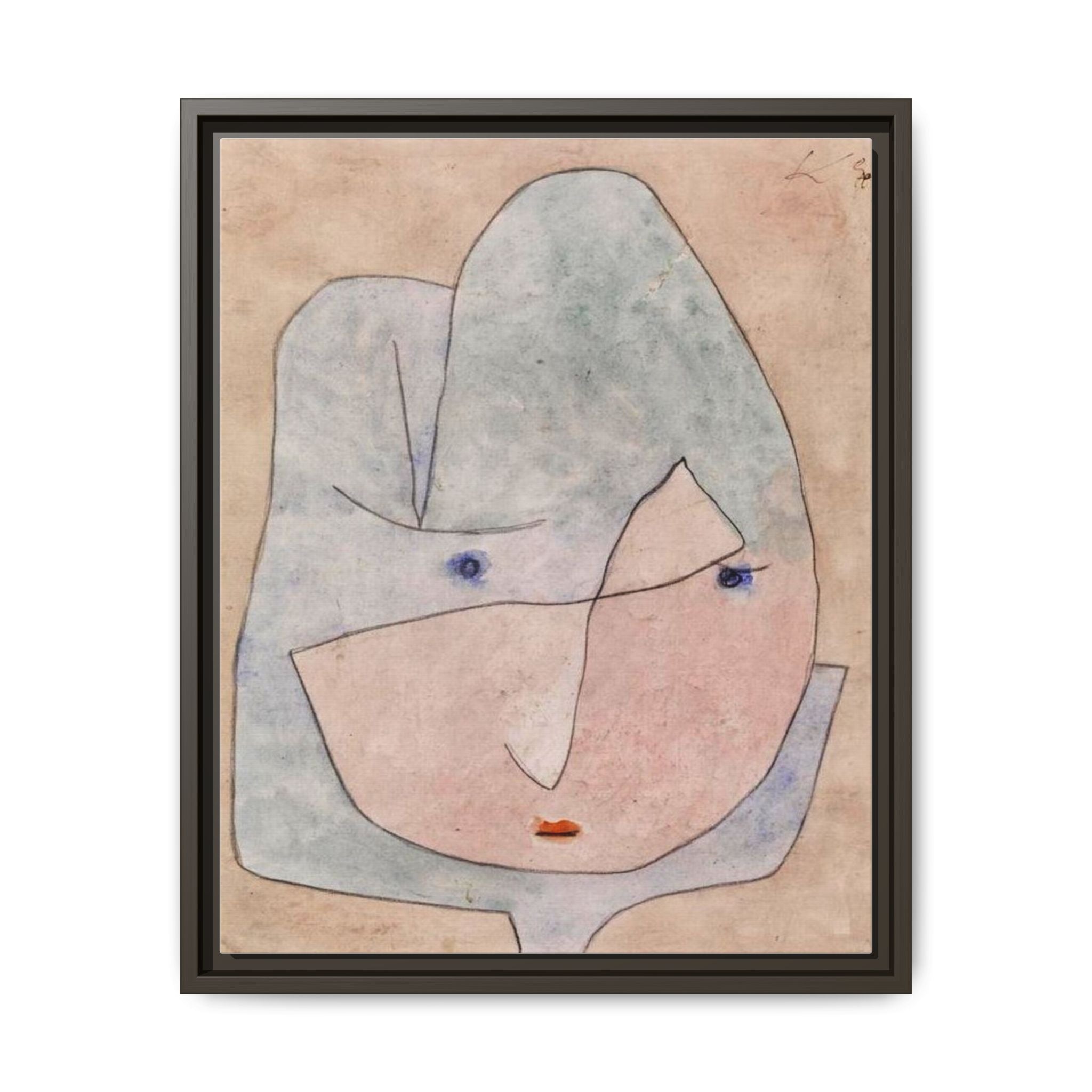 This Bloom is About to Wither by Paul Klee  Framed Matte Canvas Wall Art Print