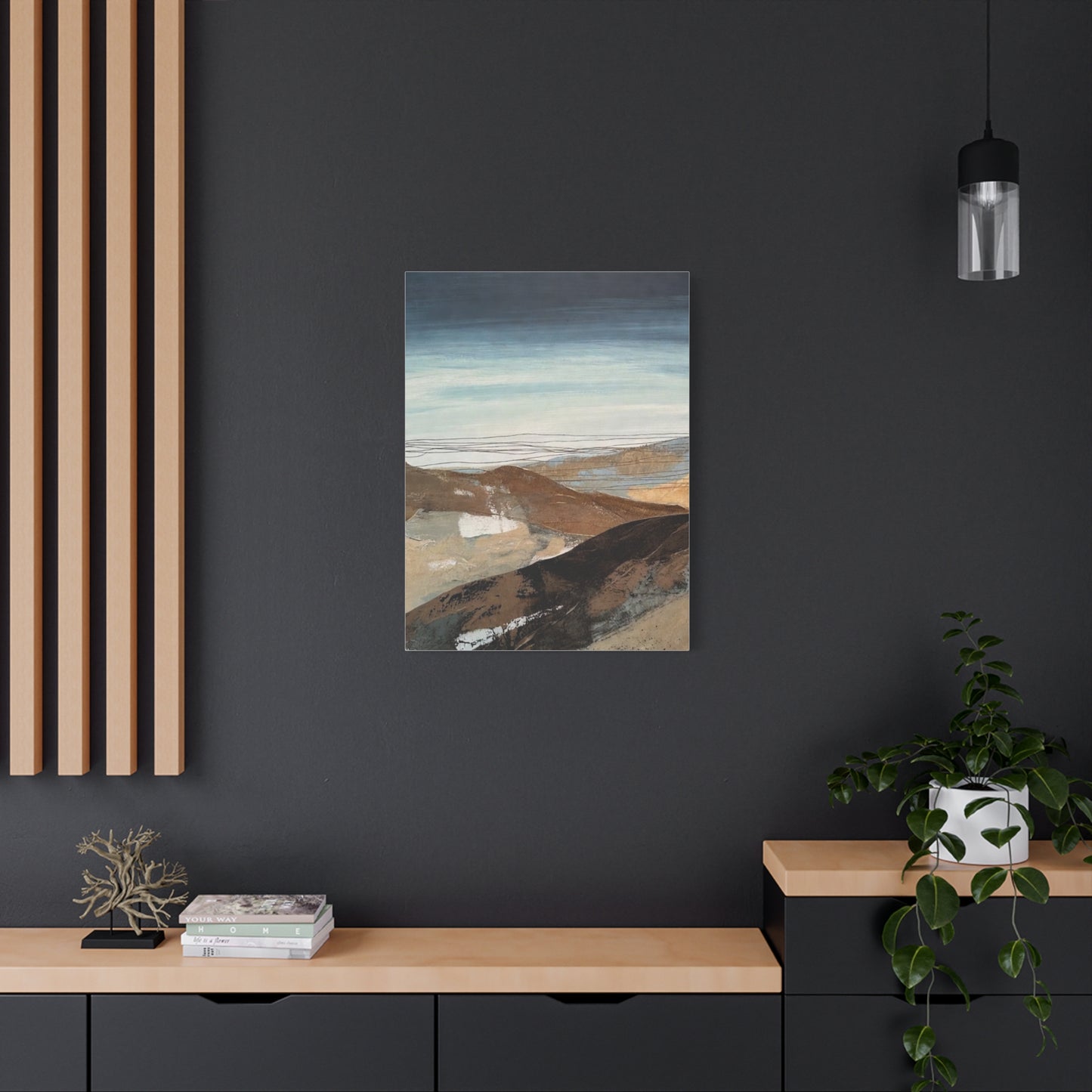 Abstract Landscape Matte Canvas Wall Art — Stretched 1.25"