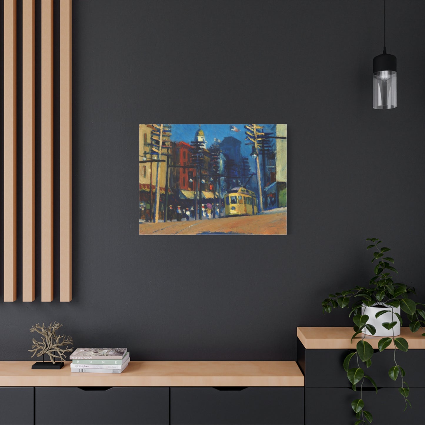 Yonkers by Edward Hopper Matte Canvas Wall Art Print