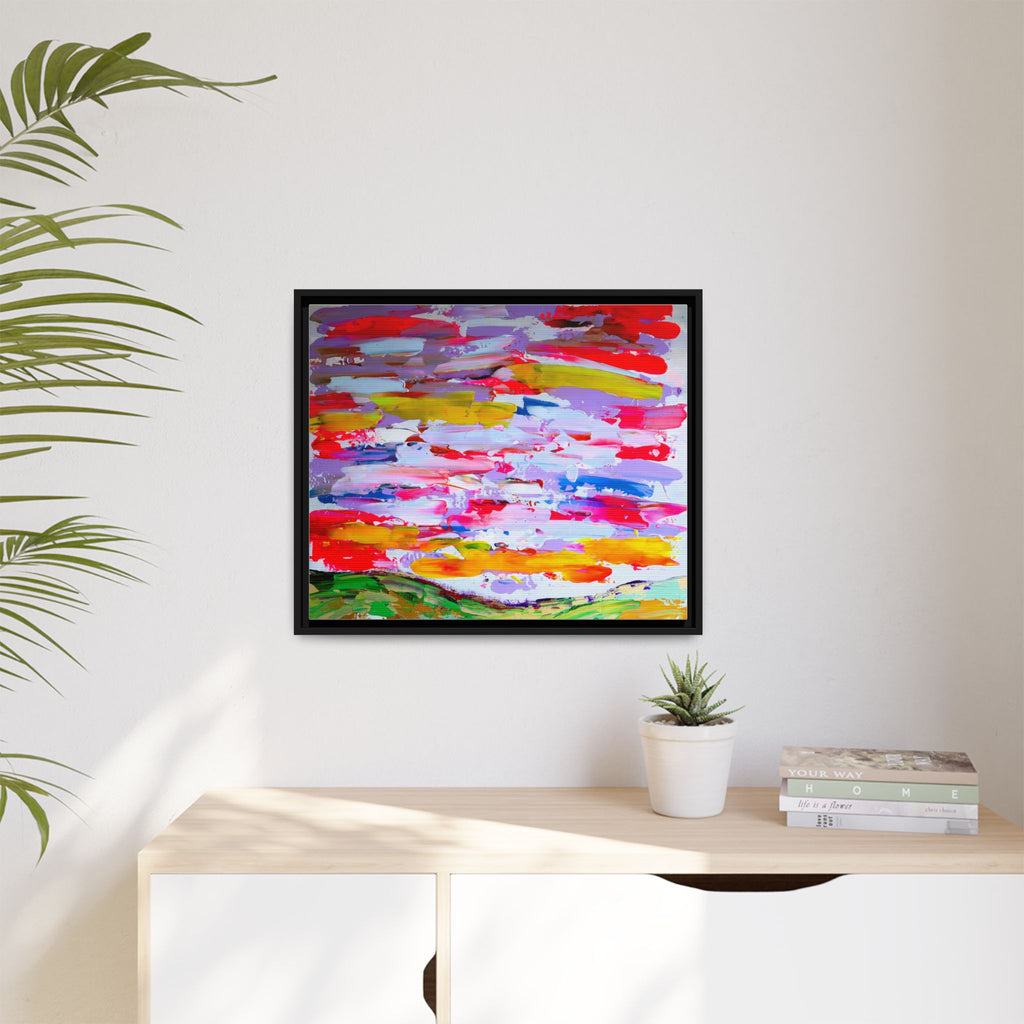 Sunny day in may by Norman Barrett Framed Matte Canvas Wall Art