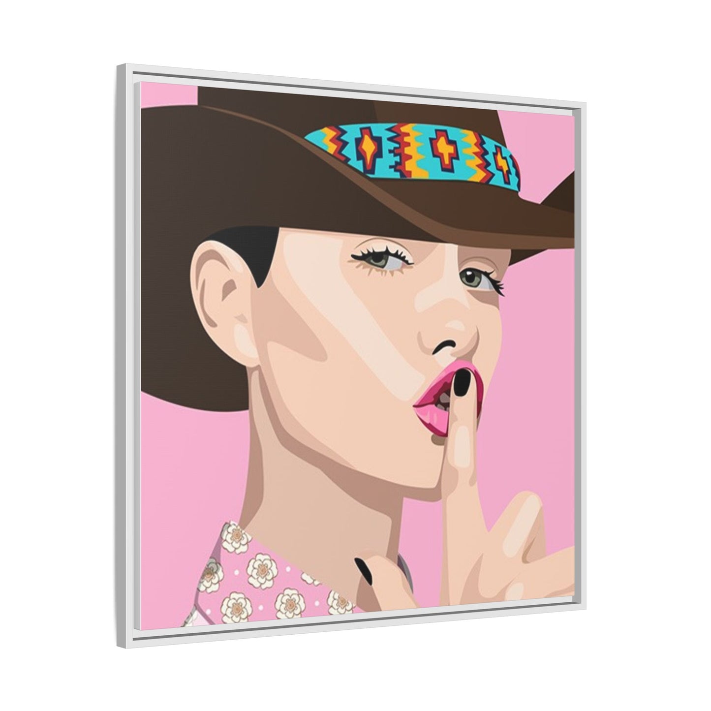 Vivid 63 by Orit Fuchs Matte Framed Canvas Wall Art