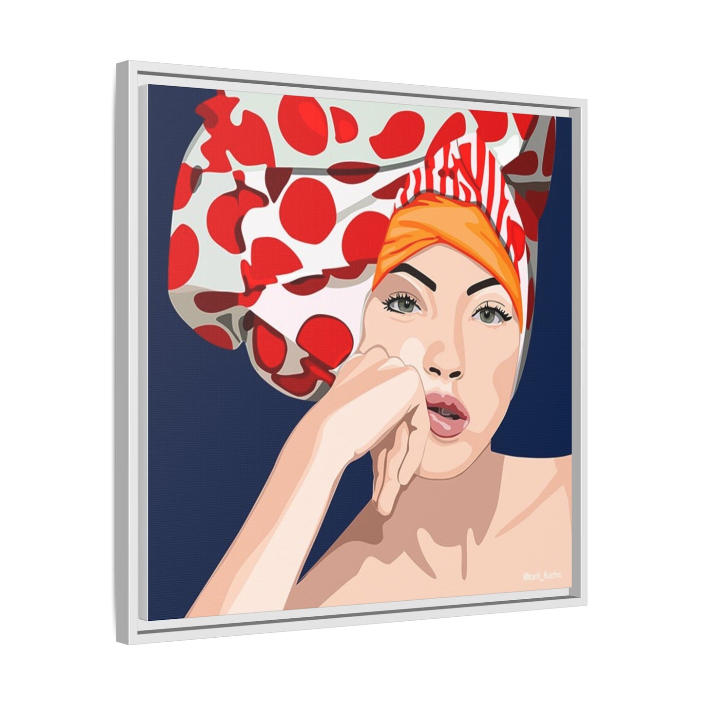 Vivid 20 by Orit Fuchs Pop Art Matte Canvas Framed Wall Art Print