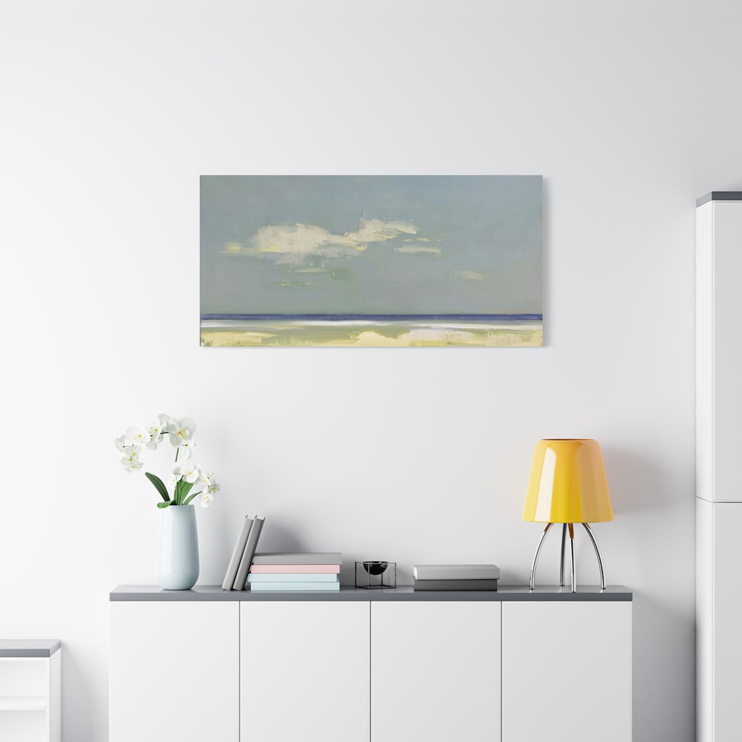 Coastal Breeze Abstract Canvas - Matte Stretched Wall Art