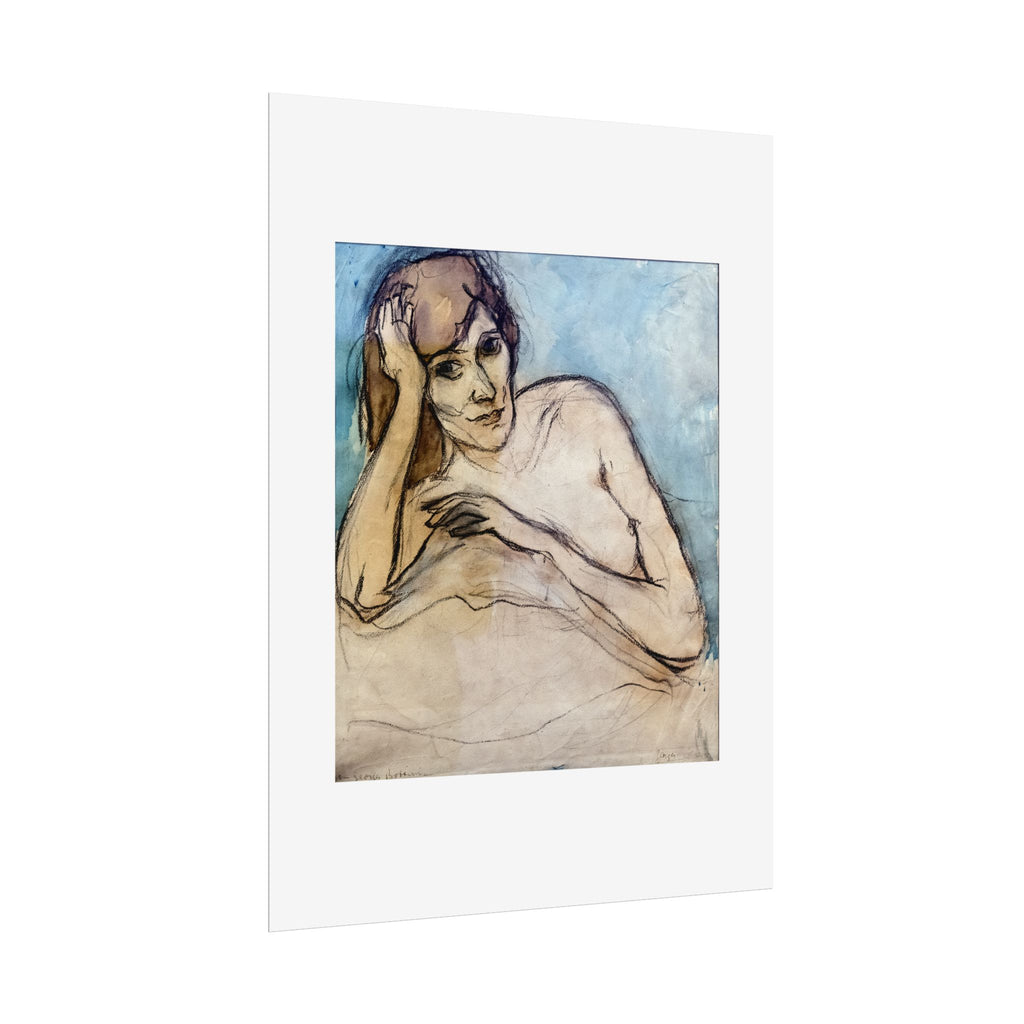 (Albi) Portrait de femme nue by Georges Bottini Wall Art Print