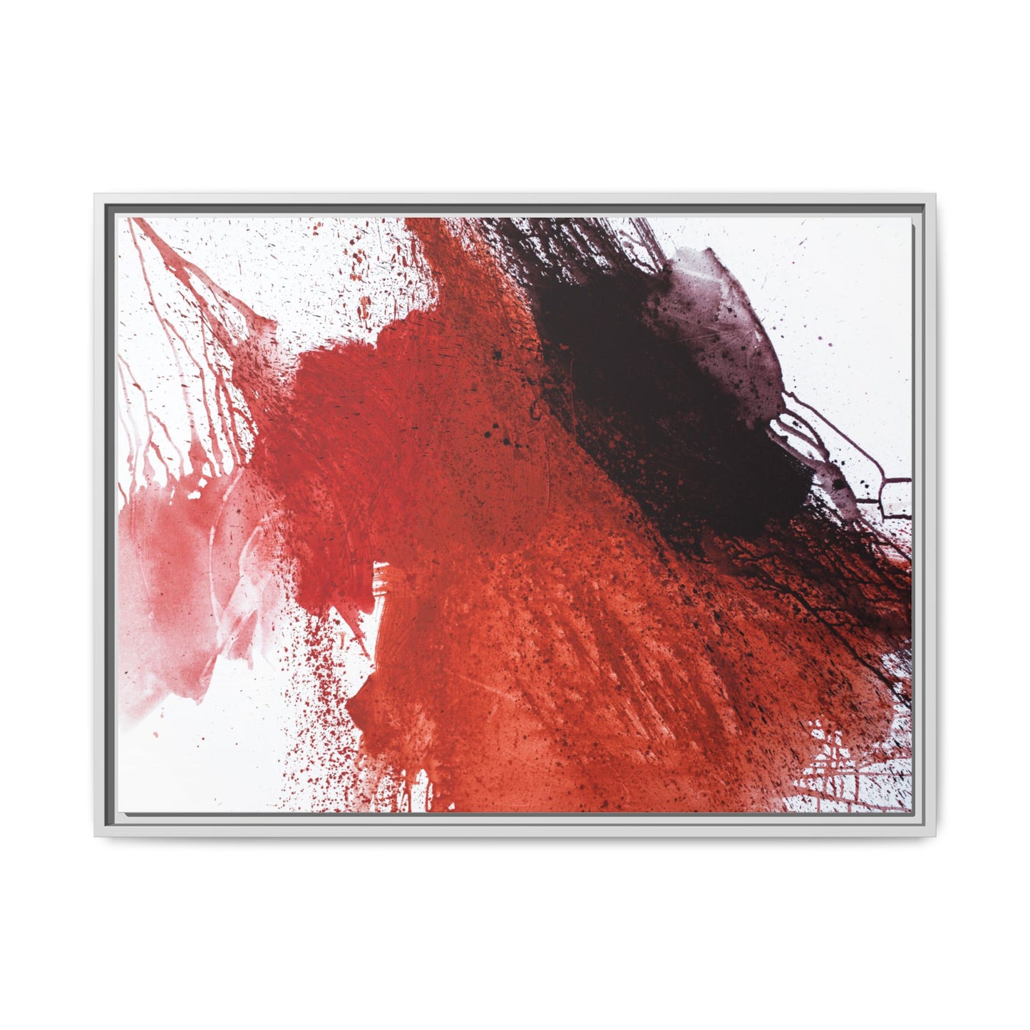 Flame by Natalija Miladinovic Matte Canvas Framed Wall Art