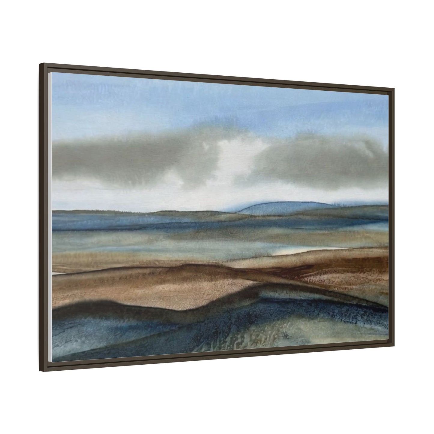 Matte Canvas Landscape, Framed (Multi-color)