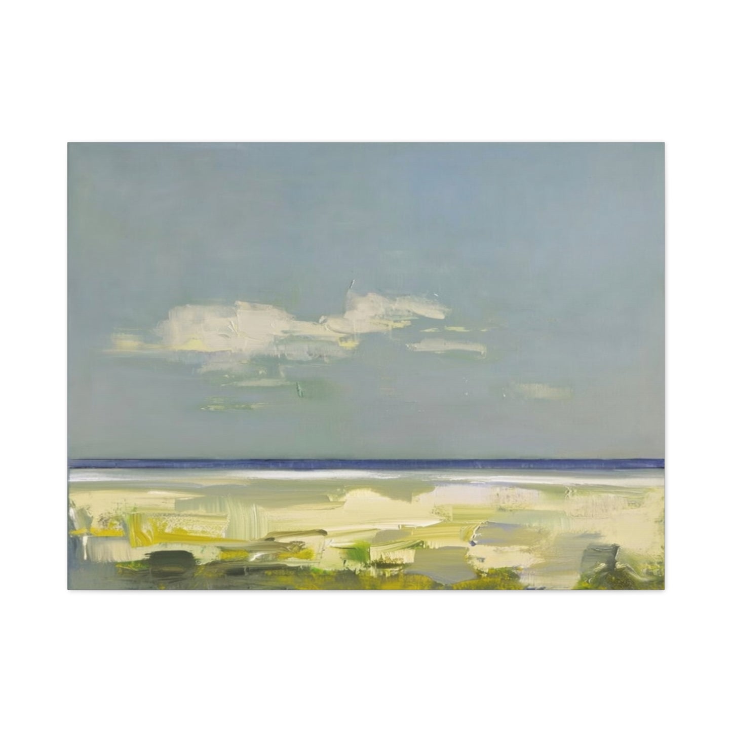 Coastal Breeze Abstract Canvas - Matte Stretched Wall Art