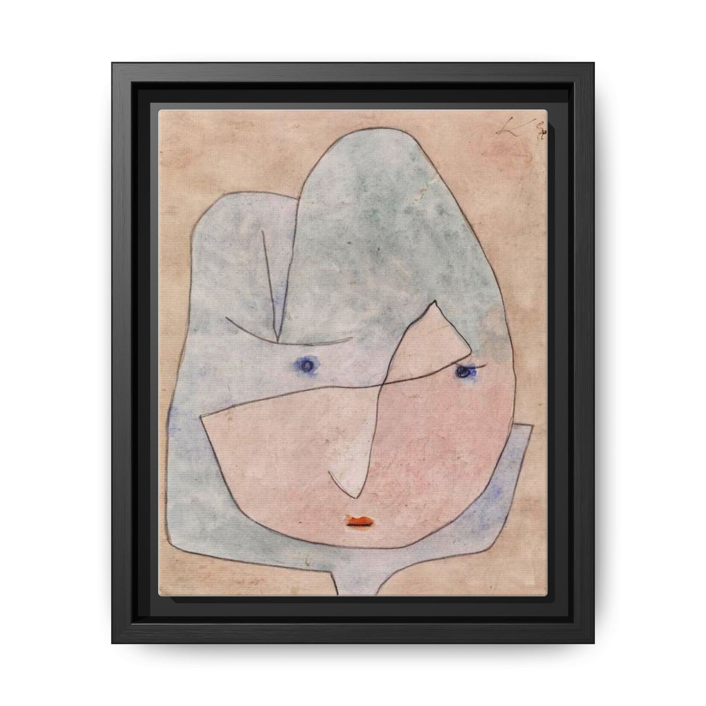 This Bloom is About to Wither by Paul Klee  Framed Matte Canvas Wall Art Print