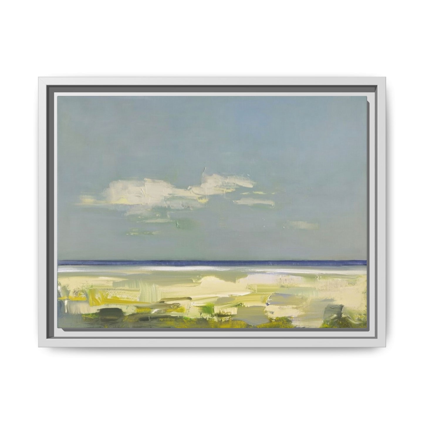 Coastal Calm Matte Canvas Framed Wall Art