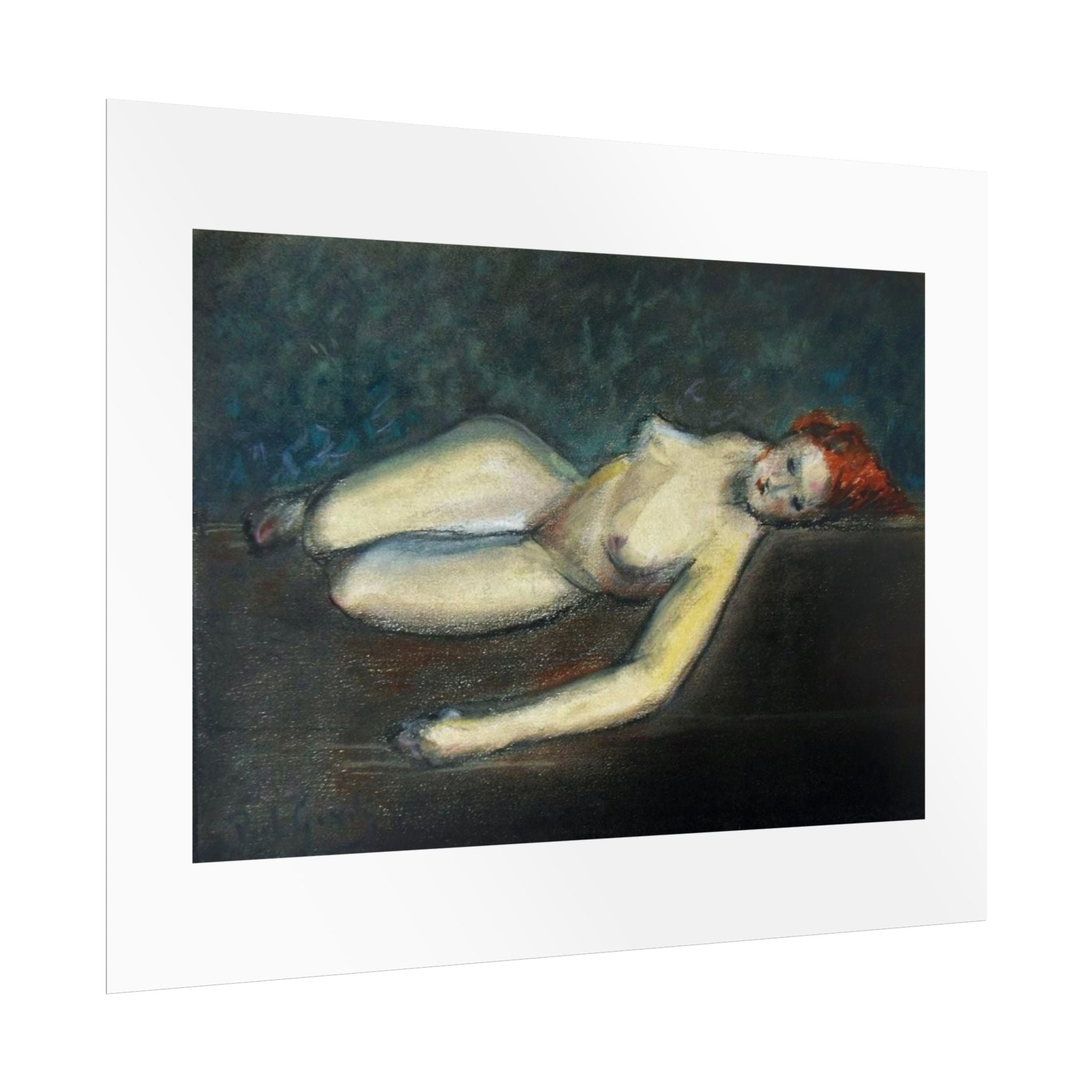Lying nude by Paul Gosselin Wall Art Poster