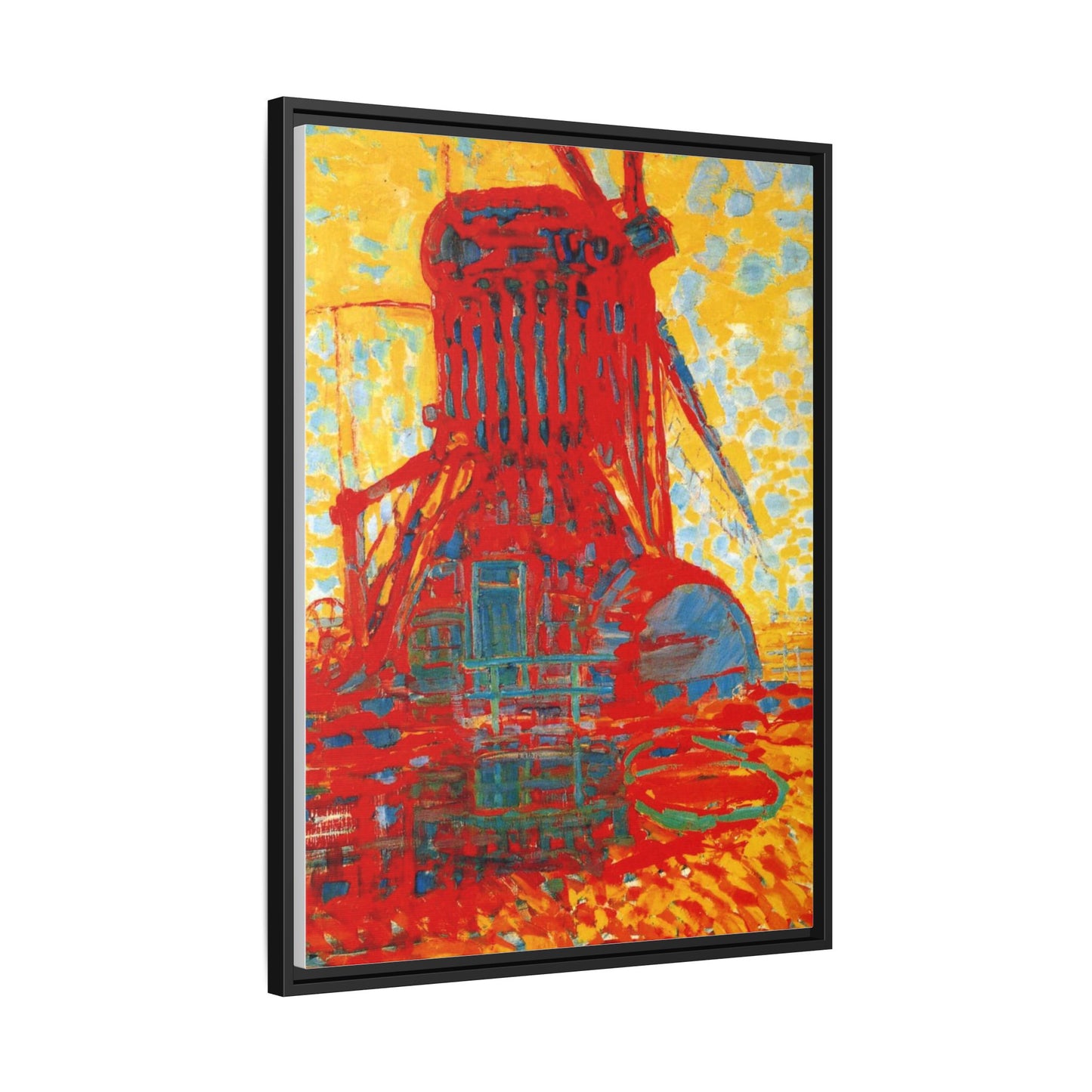 Mill by Sunlight by Piet Mondrian Matte Framed Canvas Wall Art Print