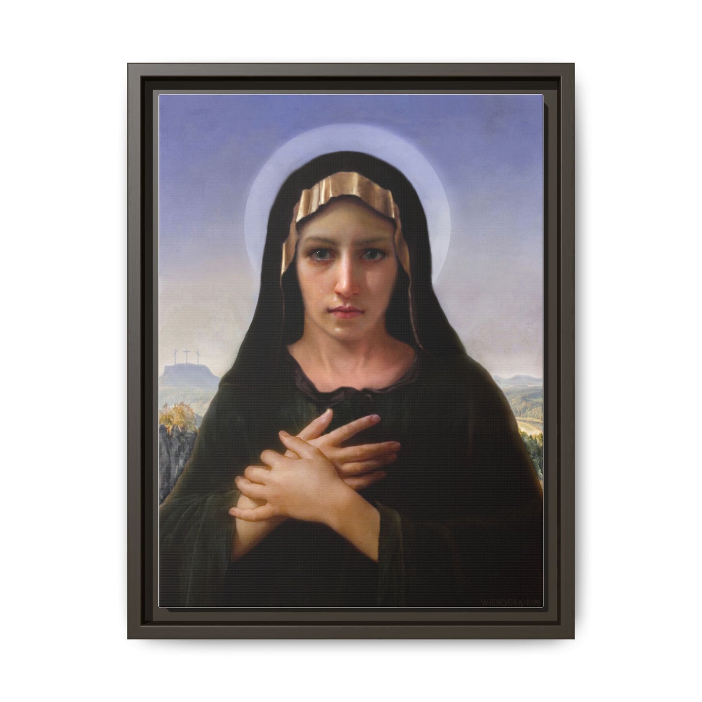 Virgo Solitudinis by William Adolphe Bouguereau Framed Matte Canvas Print