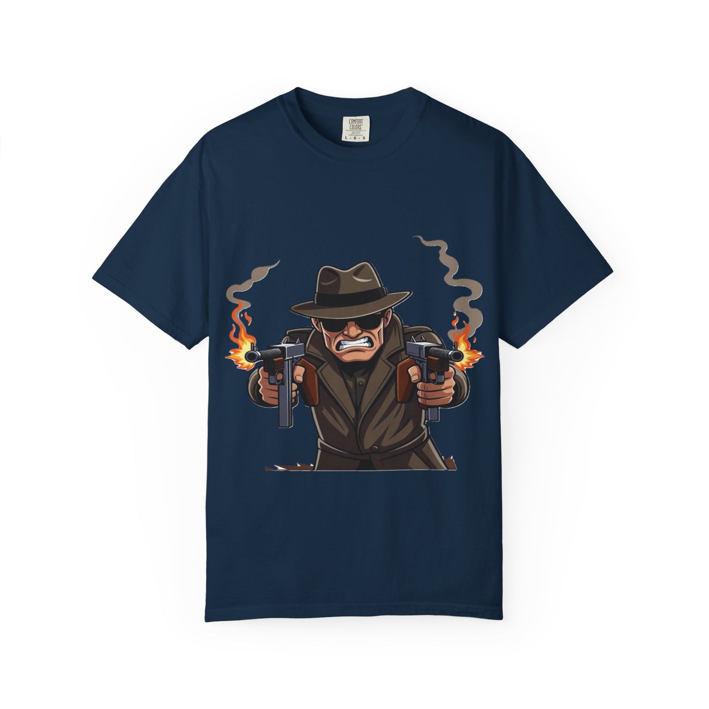 Vintage Gangster Shooter T-Shirt – Retro Mobster Graphic Tee