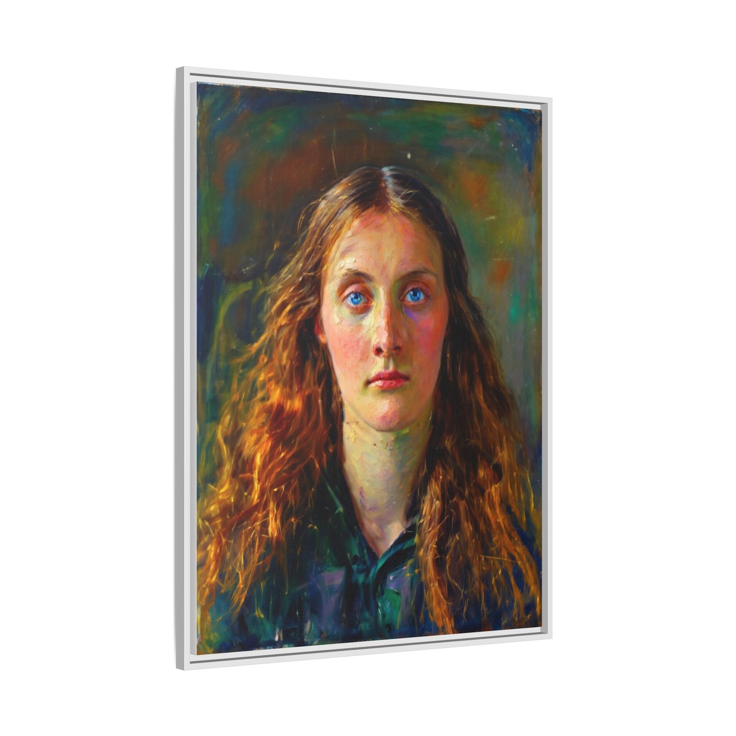 Framed Matte Canvas Print — Vintage Portrait Art