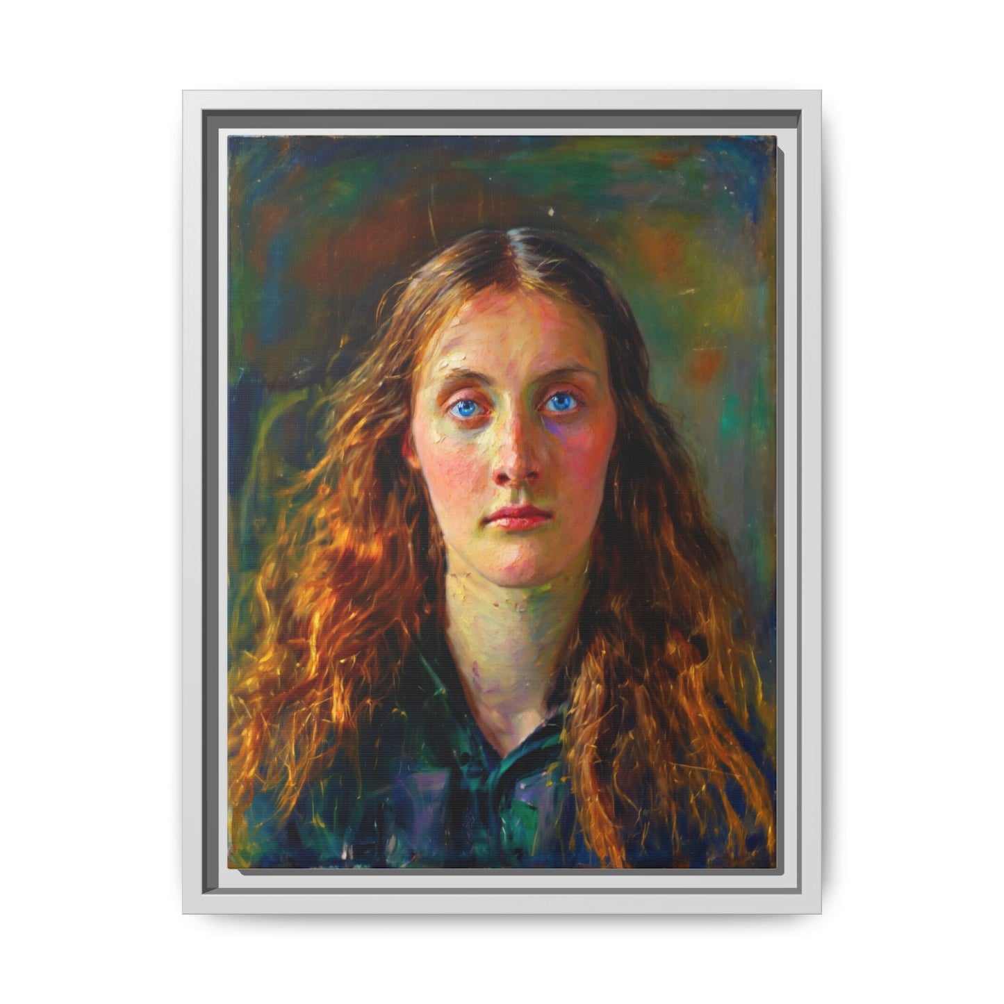 Framed Matte Canvas Print — Vintage Portrait Art