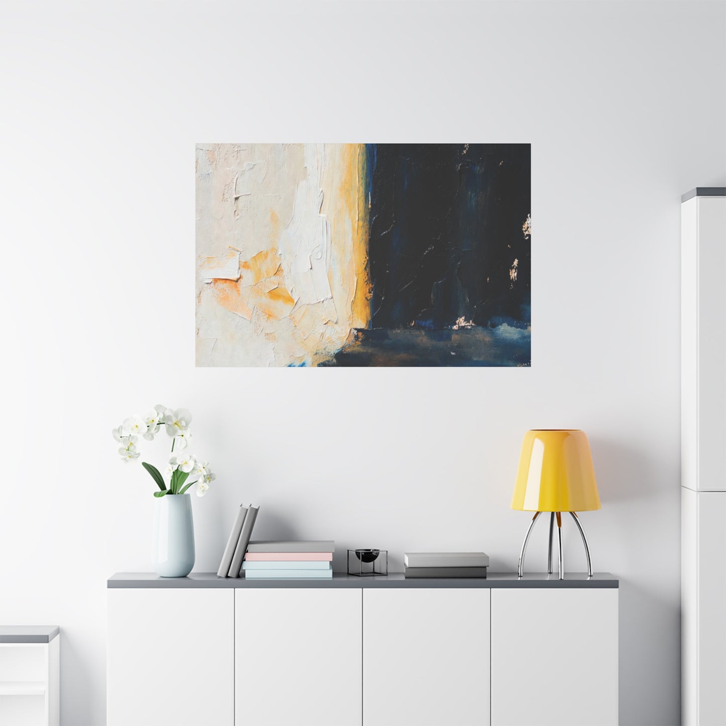 Abstract Coastal Light Matte Canvas Print — Stretched 1.25"
