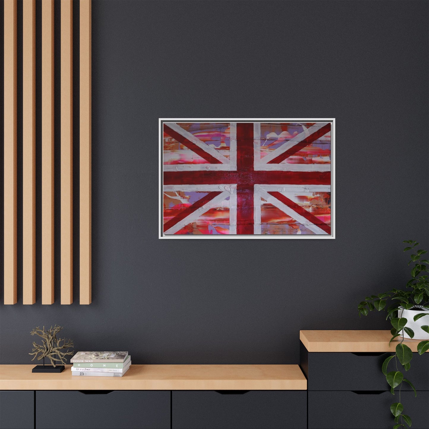 Union Jack is back! by Norman Barrett Framed Matte Canvas Print Wall Art