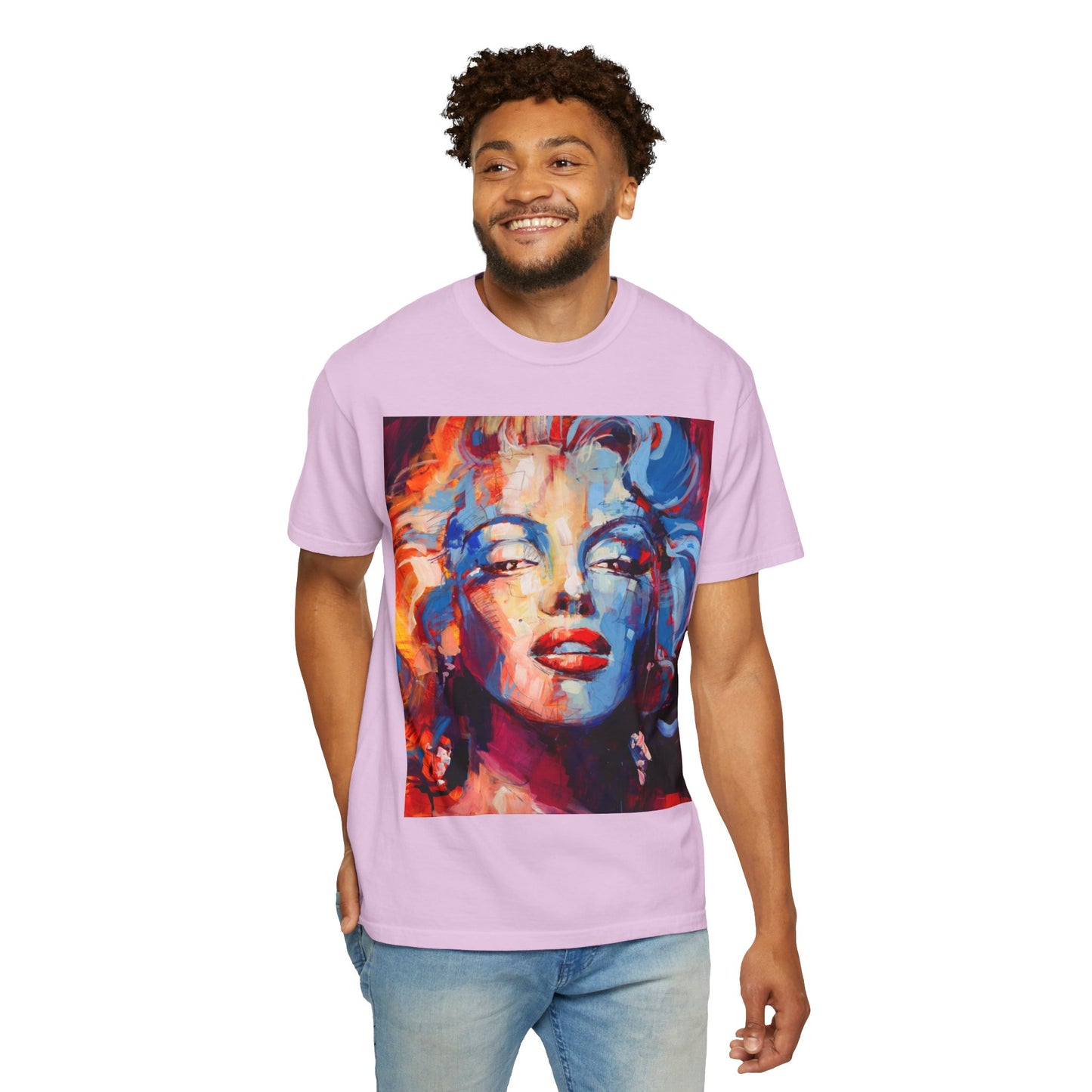 Artistic Pop Portrait T-Shirt — Colorful Marilyn-Inspired Graphic Tee