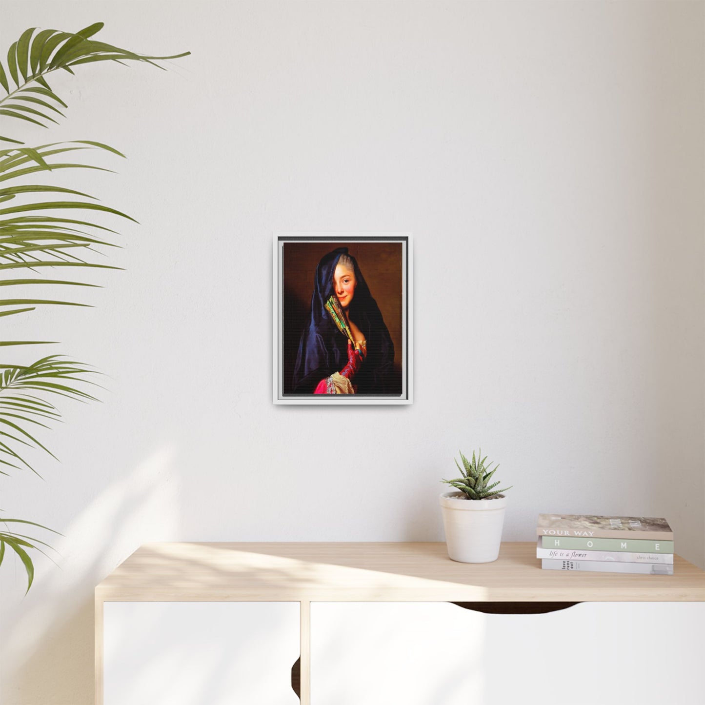 Framed Matte Canvas Wall Art — Classical Portrait Print