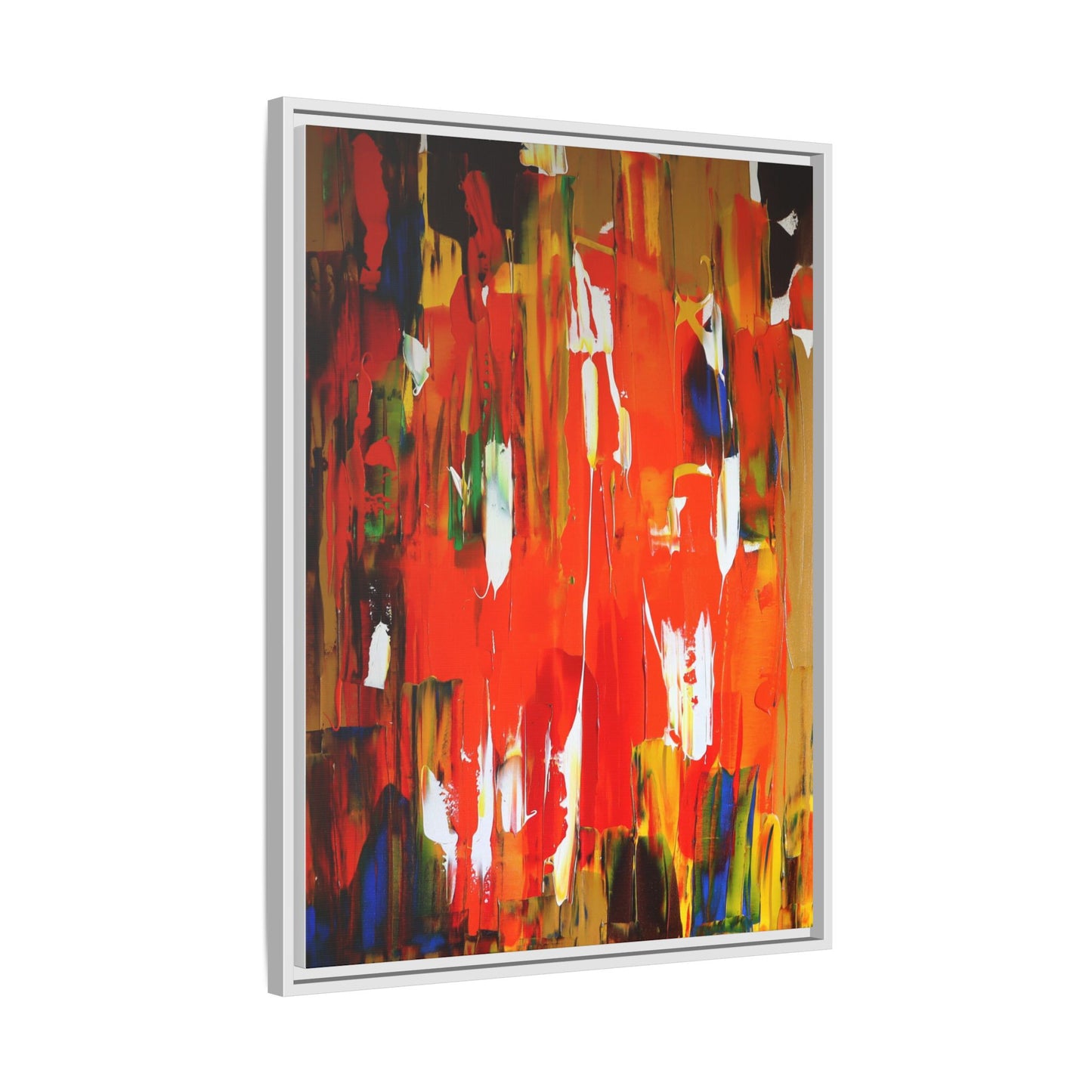 Burn baby burn by Norman Barrett Framed Matte Canvas Wall Art
