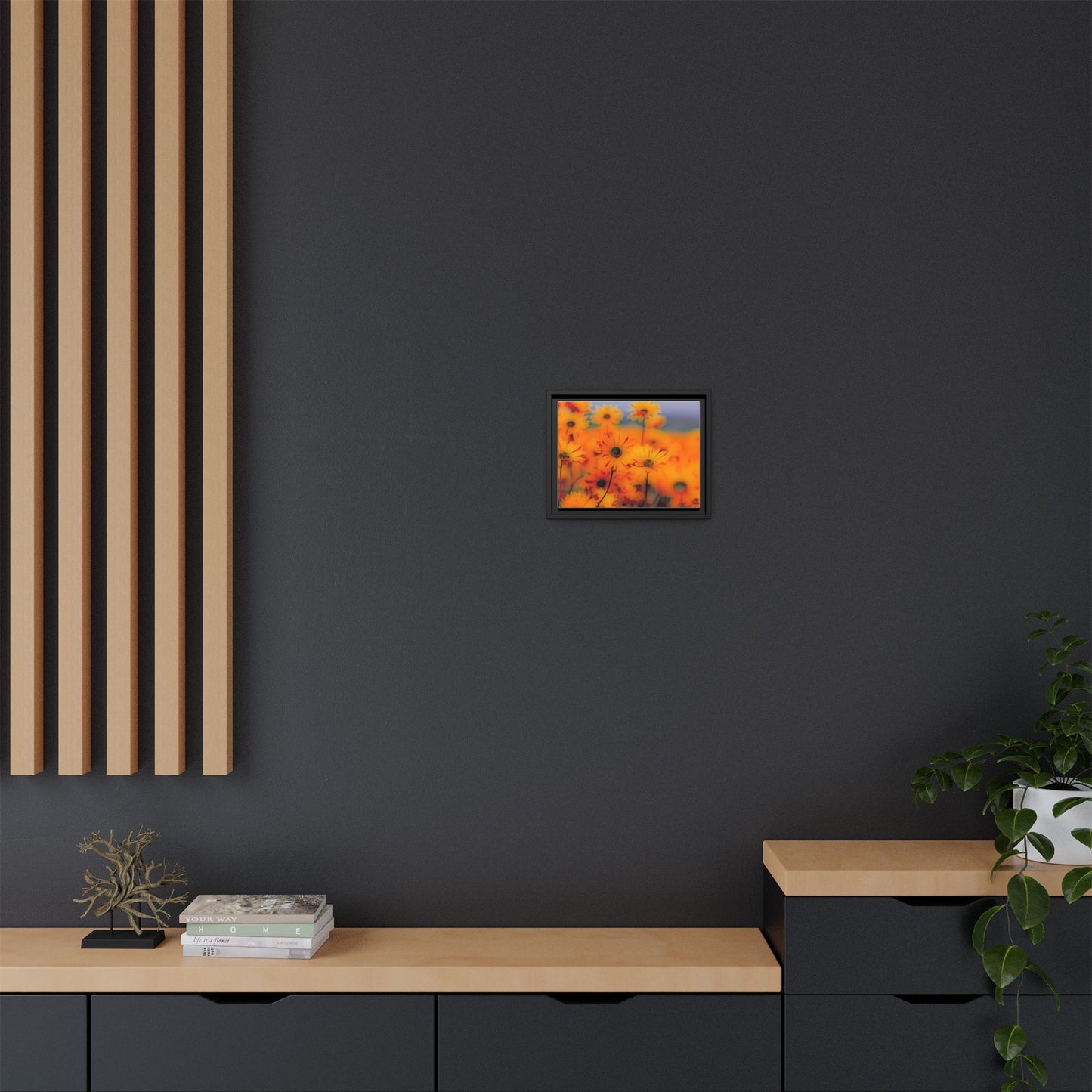 Bee Garden by Norman Barrett Framed Matte Canvas Wall Art Print